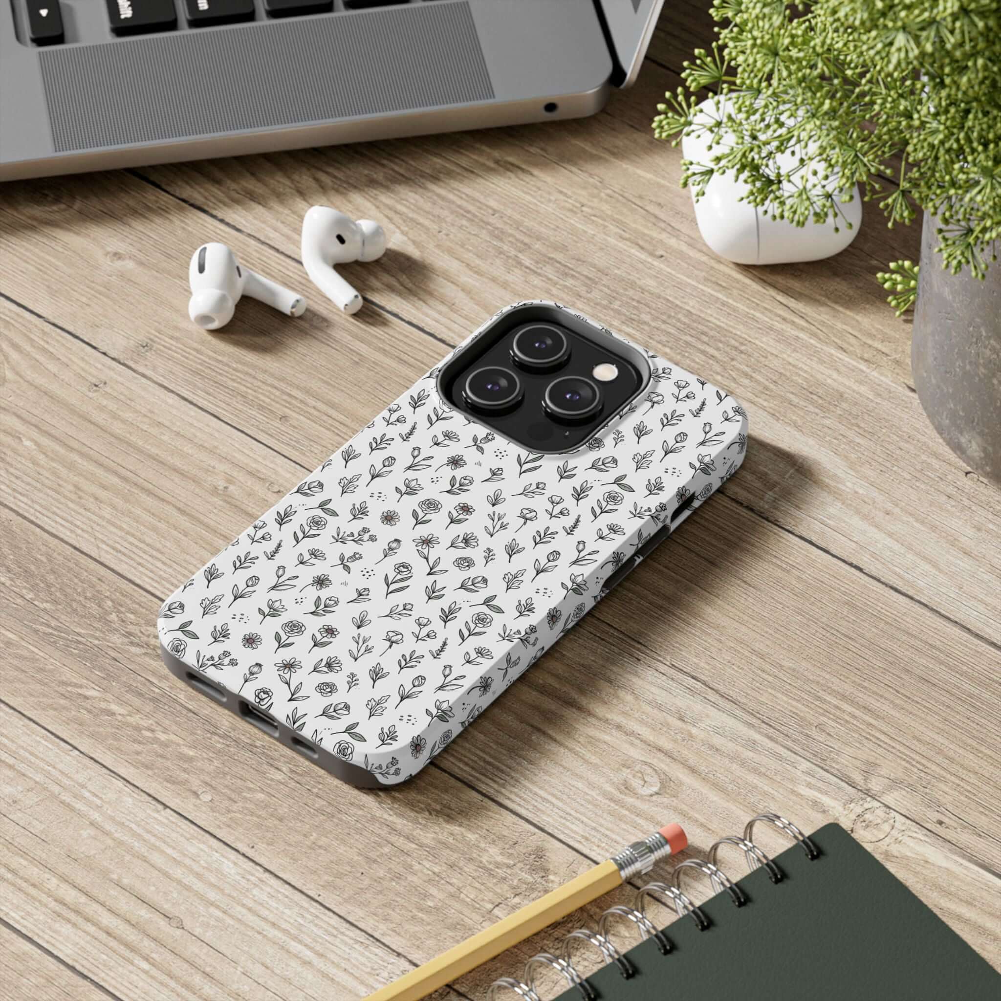 Floral Summer Vibe Phone Case — Tough Protective Floral All‑Over Print