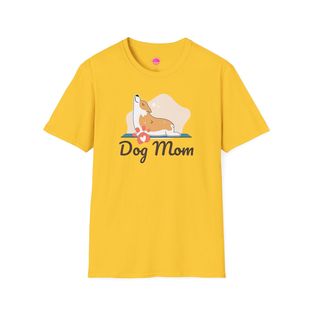Dog Mom T-Shirt — Colorful Paw Print Tee for Pet Lovers