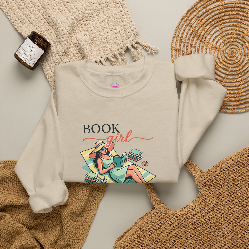 Book Girl Summer Sweatshirt | BookTok, bookish summer aesthetic