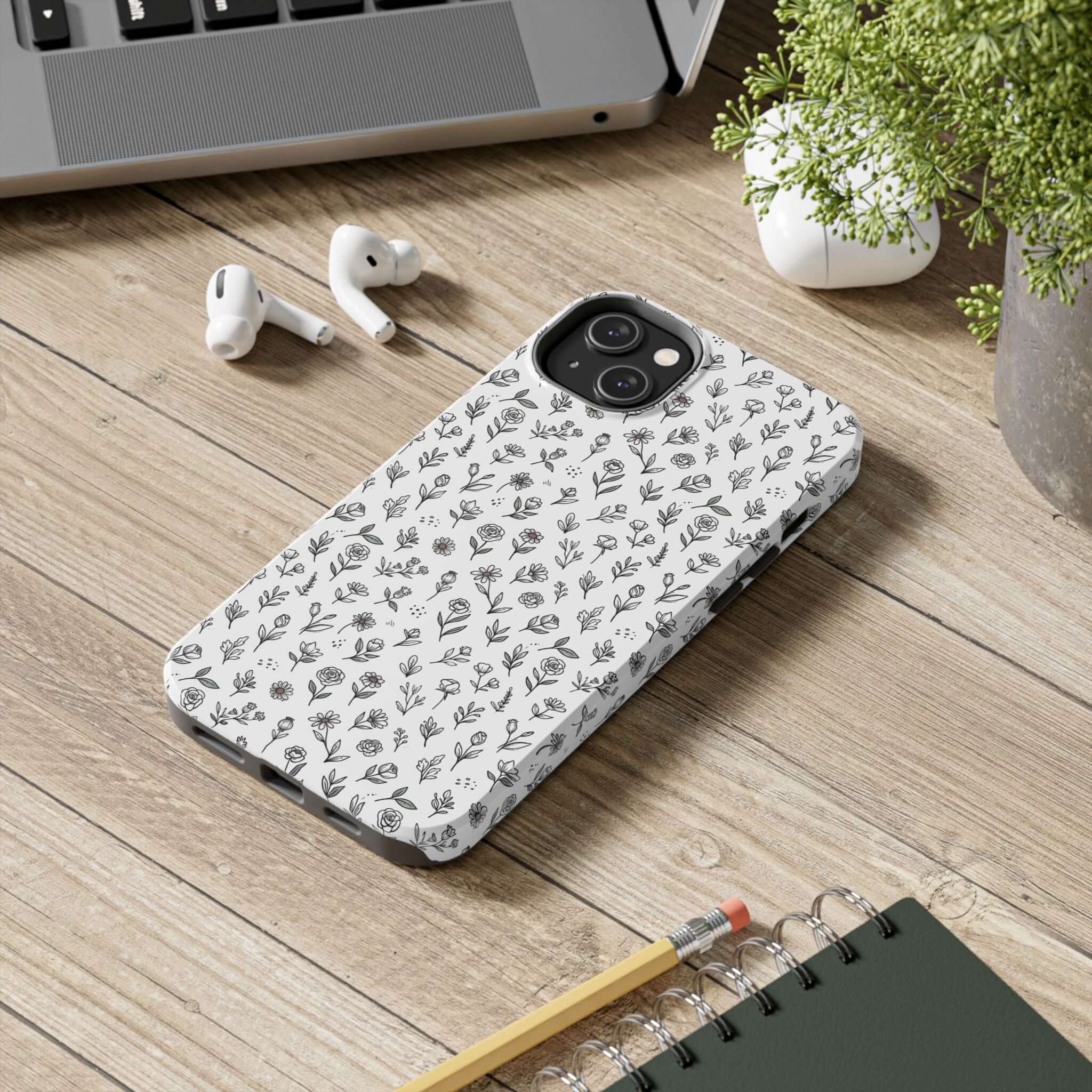 Floral Summer Vibe Phone Case — Tough Protective Floral All‑Over Print