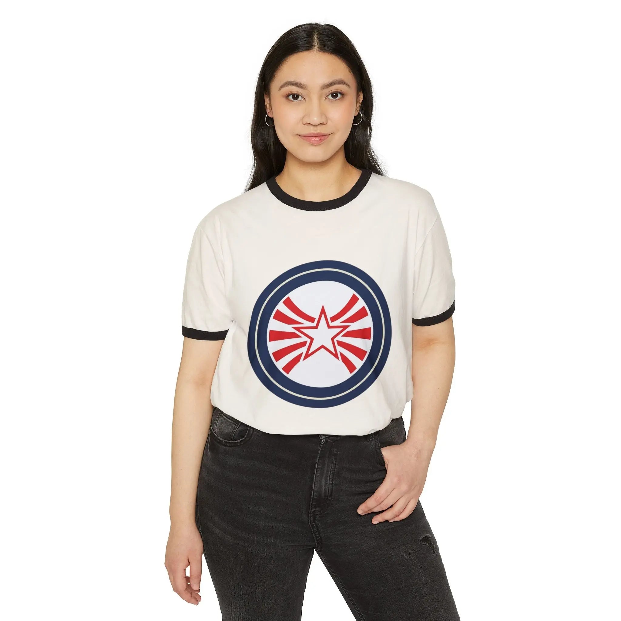 Retro Starburst Ringer T-Shirt