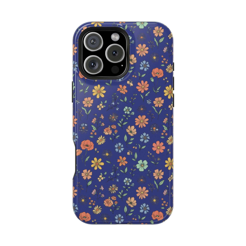 Floral All-Over Seasonal Print Phone Case — Magnetic Impact-Resistant