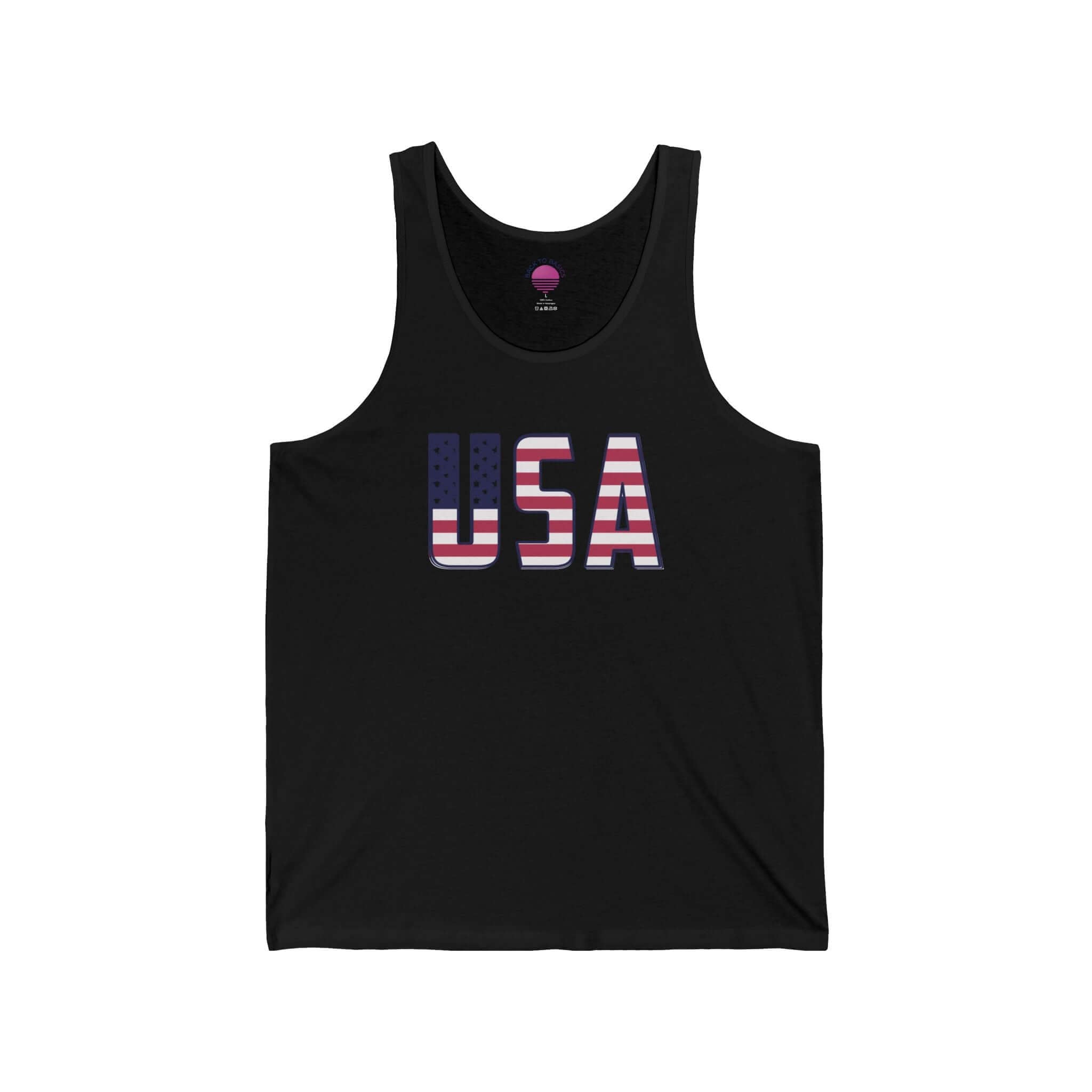 American Flag Tank Top — USA Patriotic 4th of July Graphic Tank