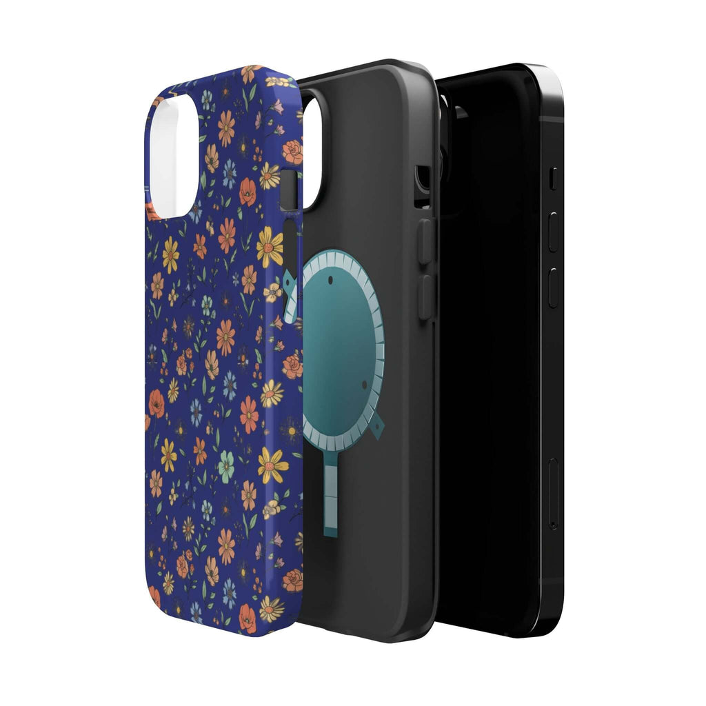Floral All-Over Seasonal Print Phone Case — Magnetic Impact-Resistant