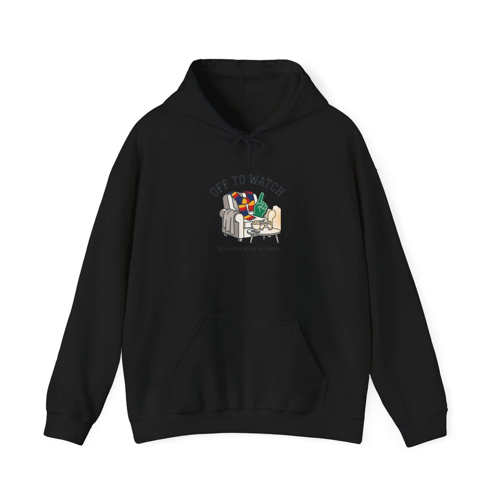 Off to Watch Soccer Hoodie | soccer watch party, cozy hoodie
