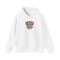 World Cup Patch Hoodie featuring retro crest, perfect for soccer watch party hoodie and stylish match-day outfit.
