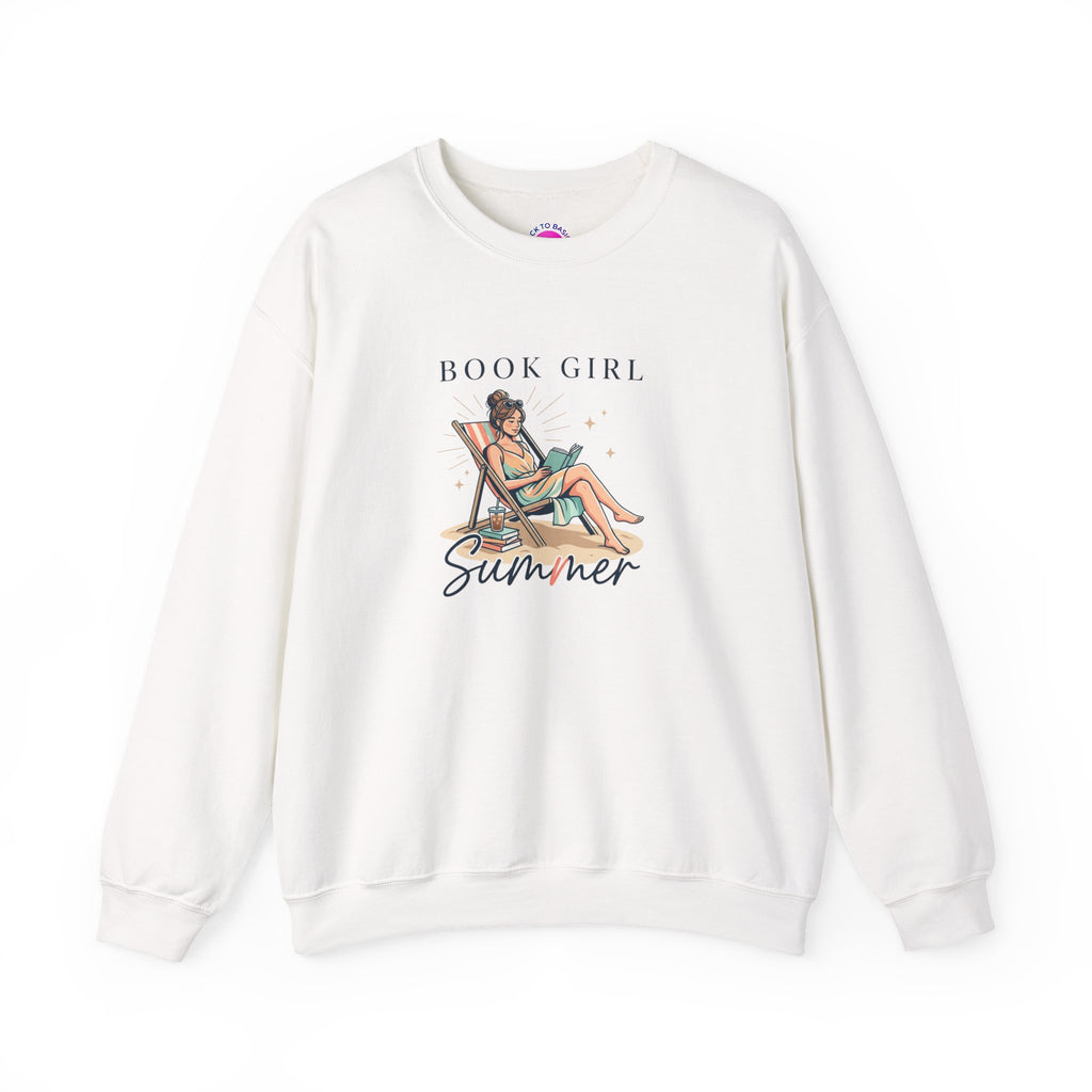 Book Girl Summer Sweatshirt | BookTok, beach reads, bookish summer aesthetic