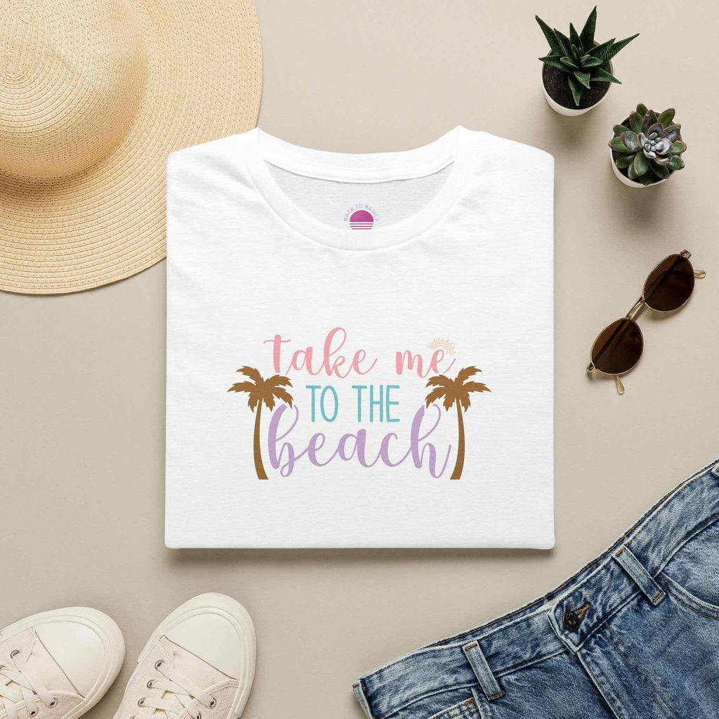 Take Me to the Beach Pastel Palm T-Shirt