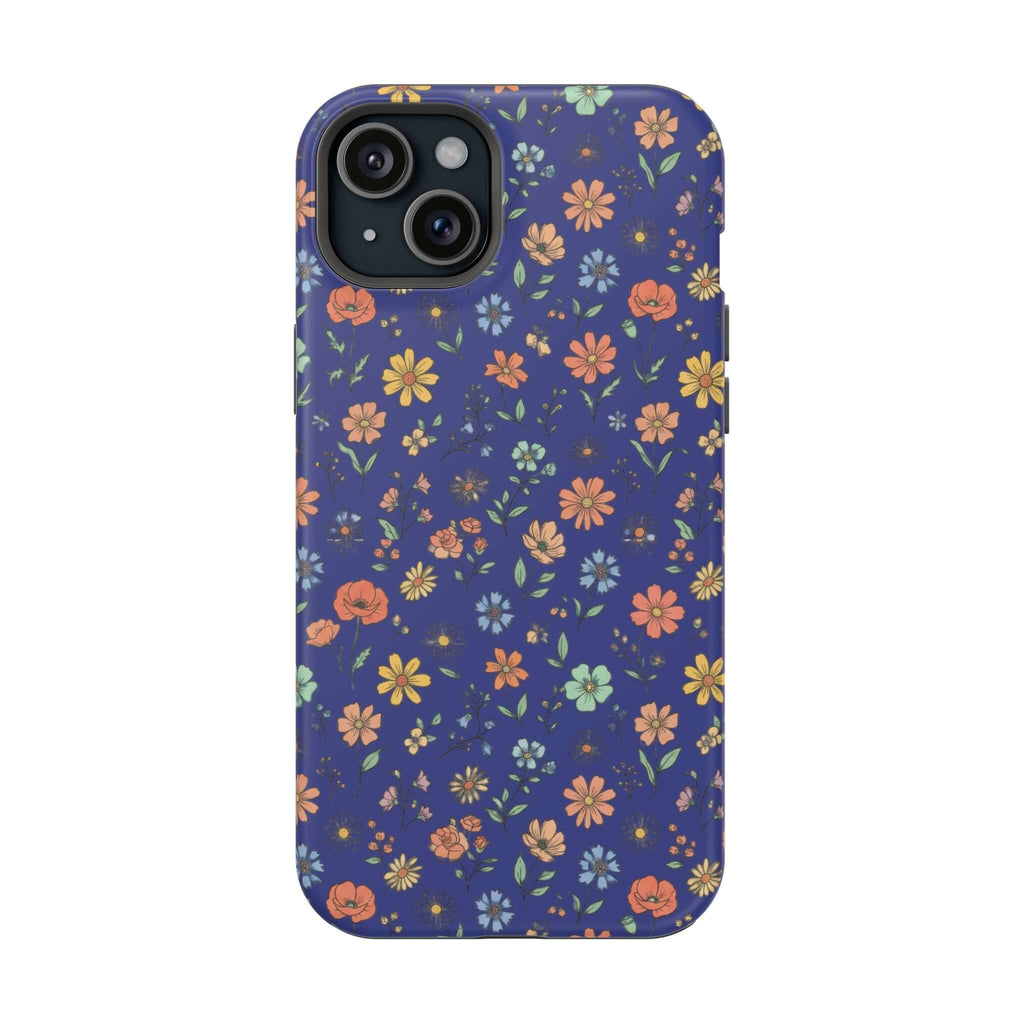 Floral All-Over Seasonal Print Phone Case — Magnetic Impact-Resistant