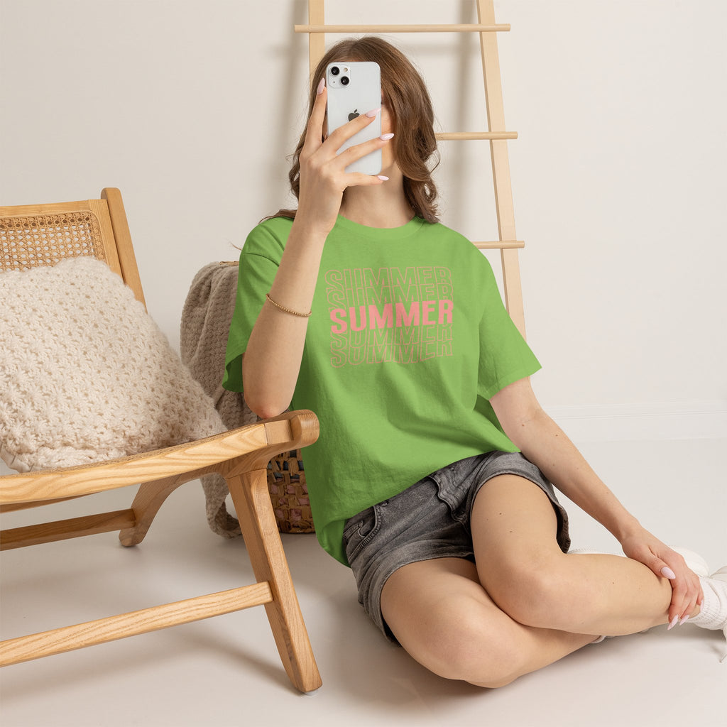 Pink "SUMMER" Graphic Tee — Summer Repeat