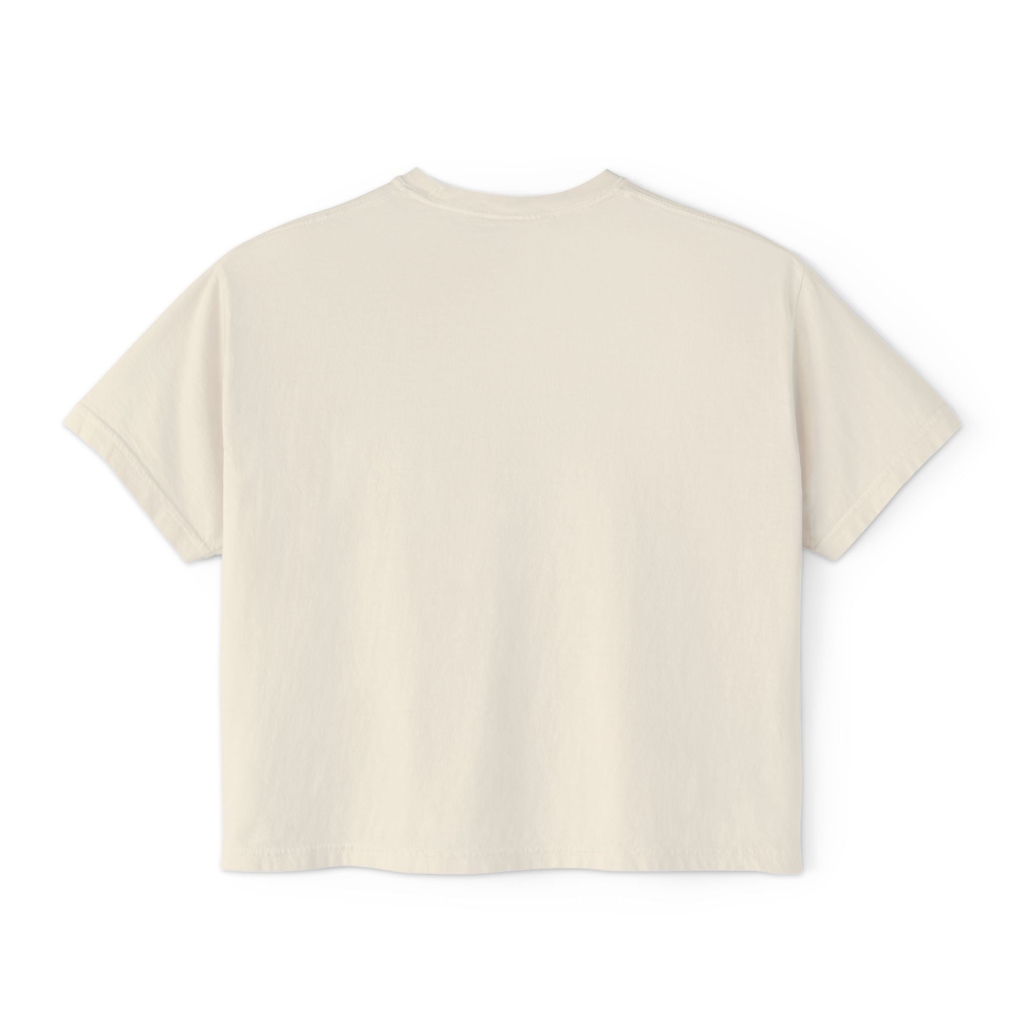 Cute Cosmic Cat Boxy Tee — Women's Graphic T-Shirt