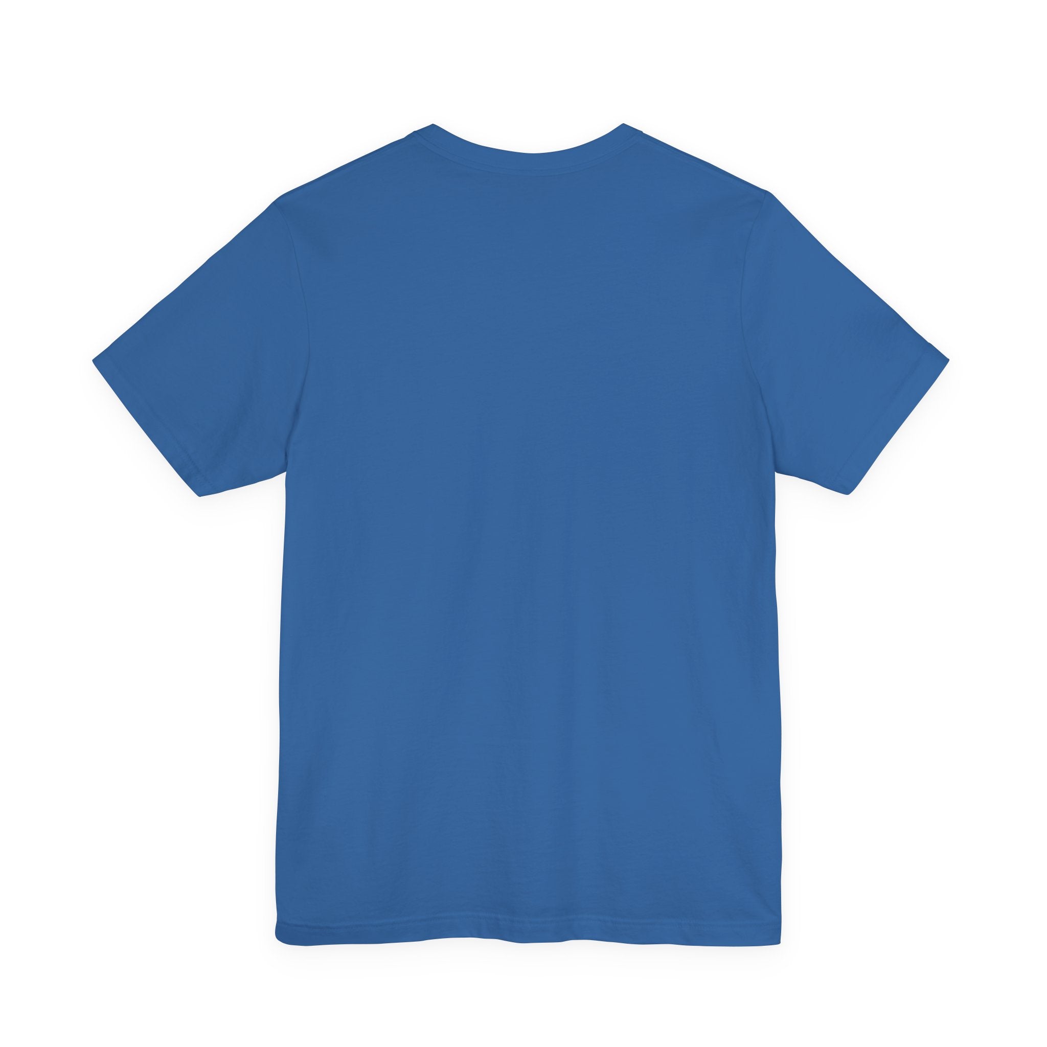 Patriotic Starburst Tee — Red, White & Blue Round Emblem T-Shirt