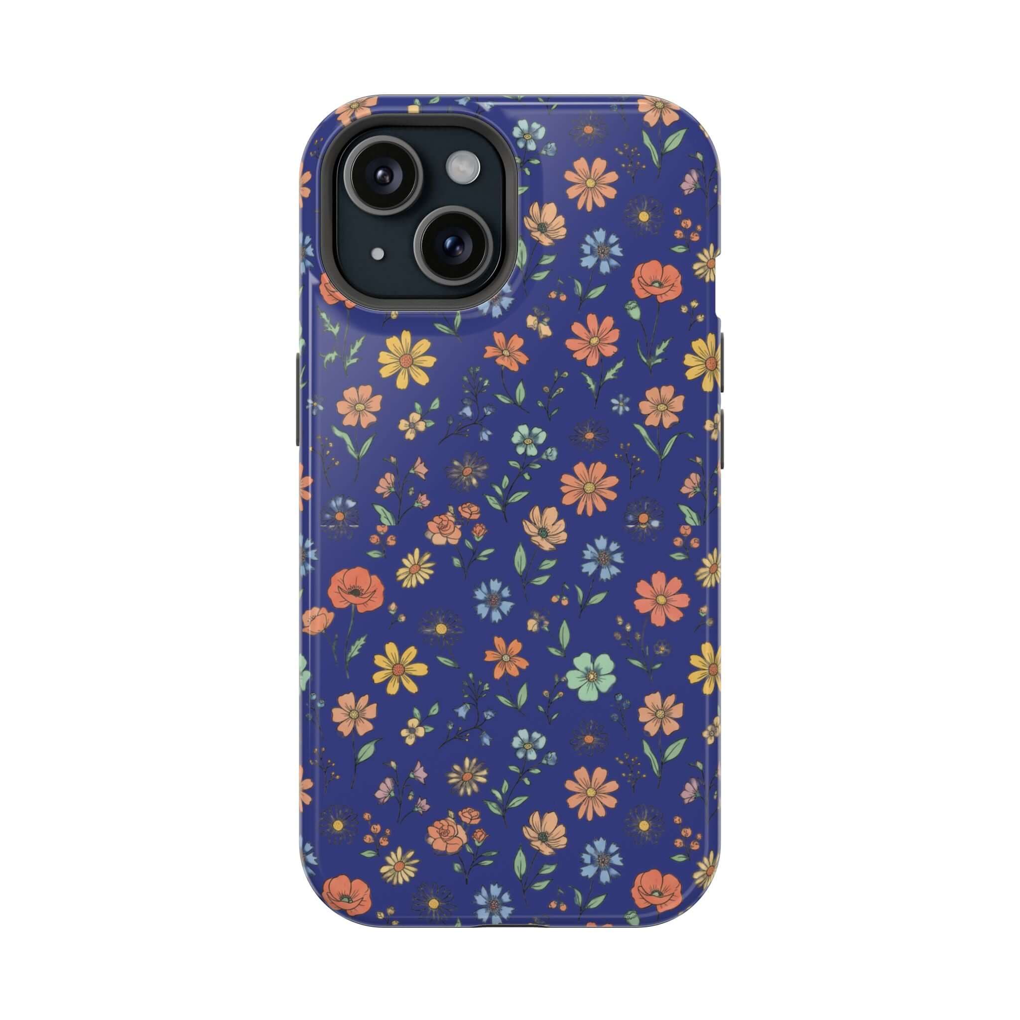 Floral All-Over Seasonal Print Phone Case — Magnetic Impact-Resistant