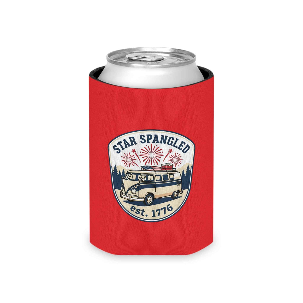 Star Spangled Van Can Koozie — Patriotic 1776 RV Beer Cooler