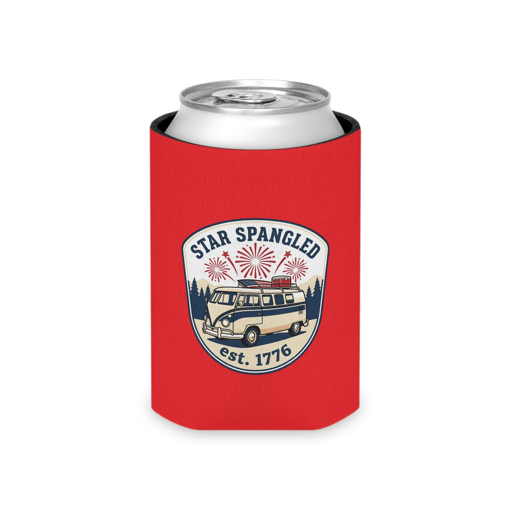 Star Spangled Van Can Koozie — Patriotic 1776 RV Beer Cooler
