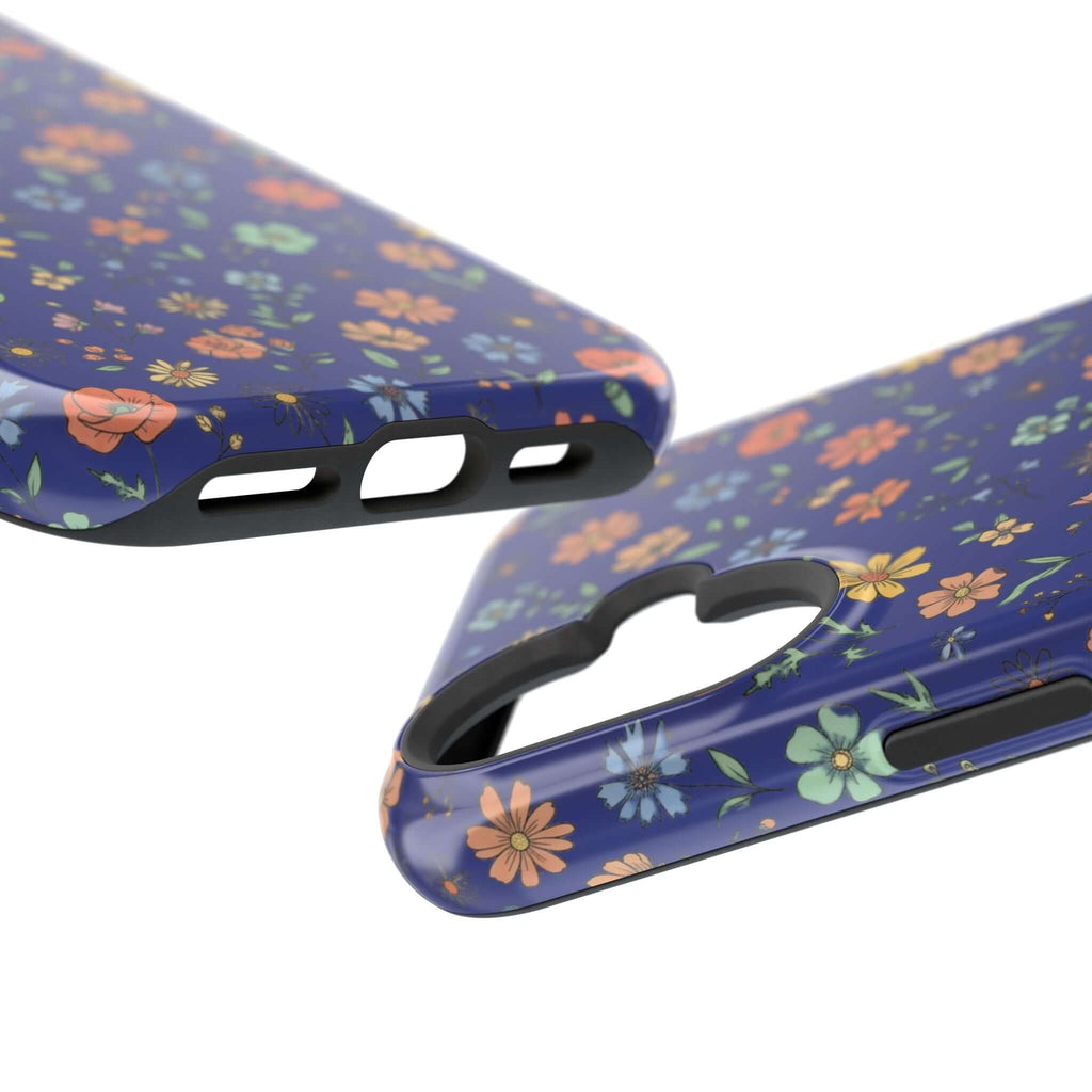 Floral All-Over Seasonal Print Phone Case — Magnetic Impact-Resistant