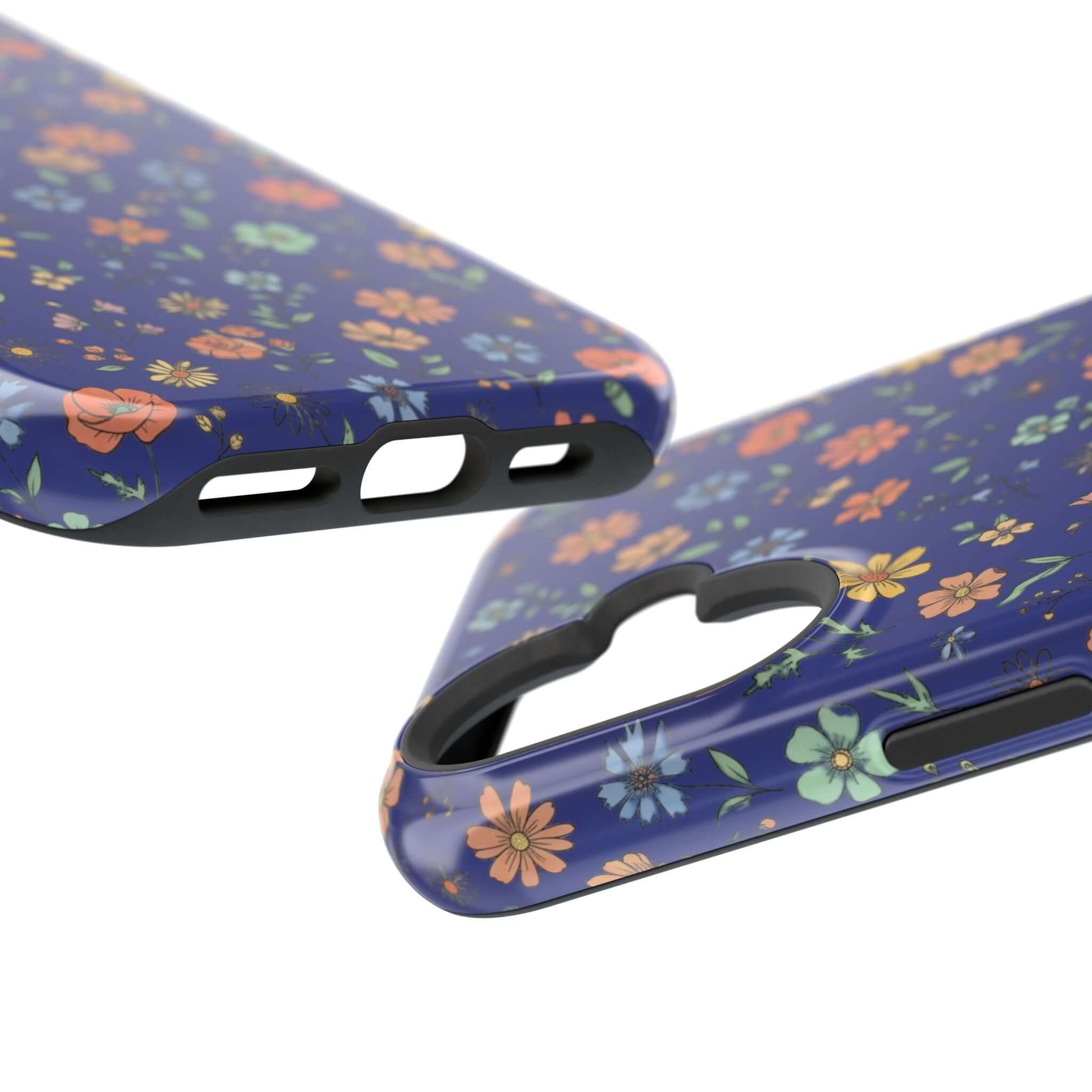 Floral All-Over Seasonal Print Phone Case — Magnetic Impact-Resistant
