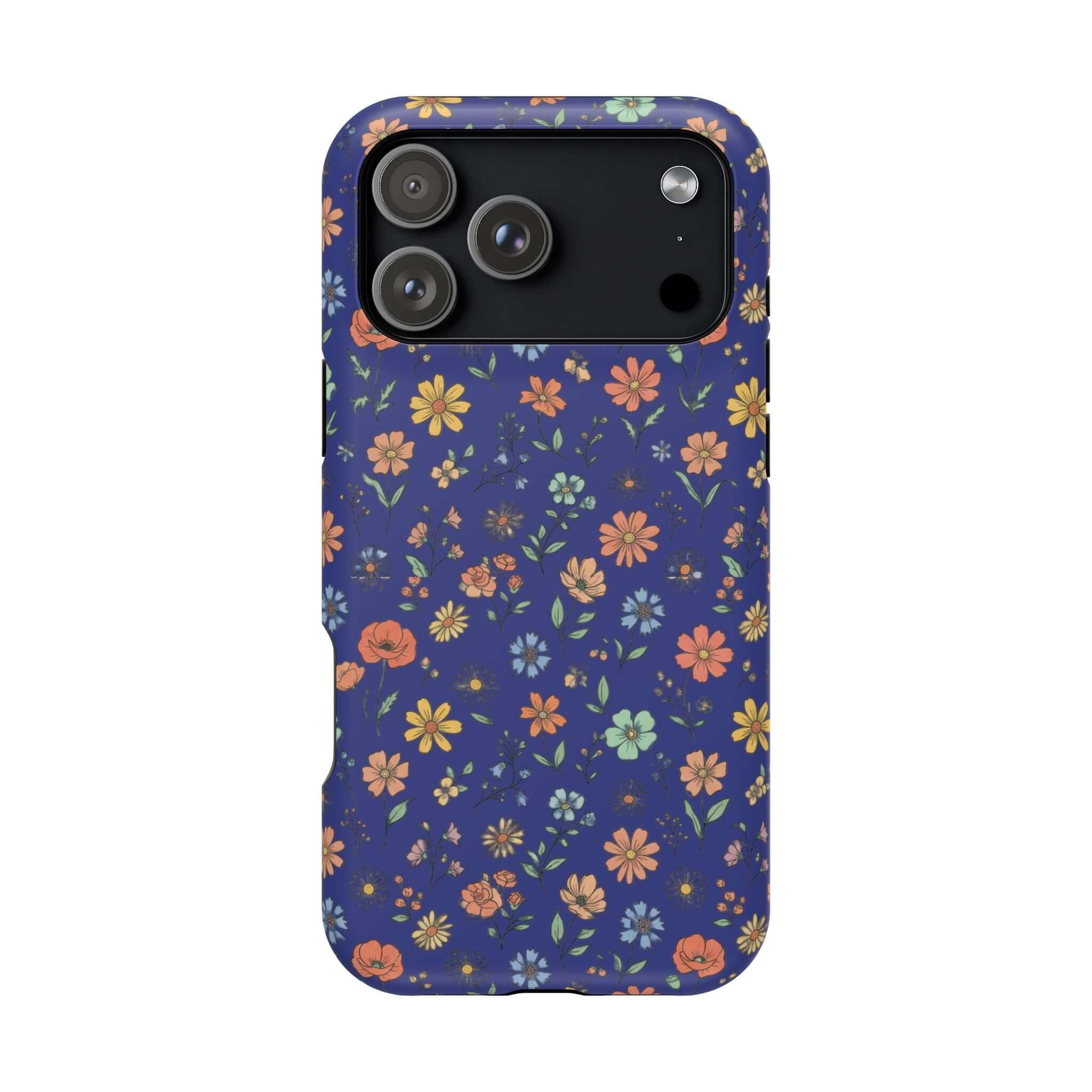 Floral All-Over Seasonal Print Phone Case — Magnetic Impact-Resistant