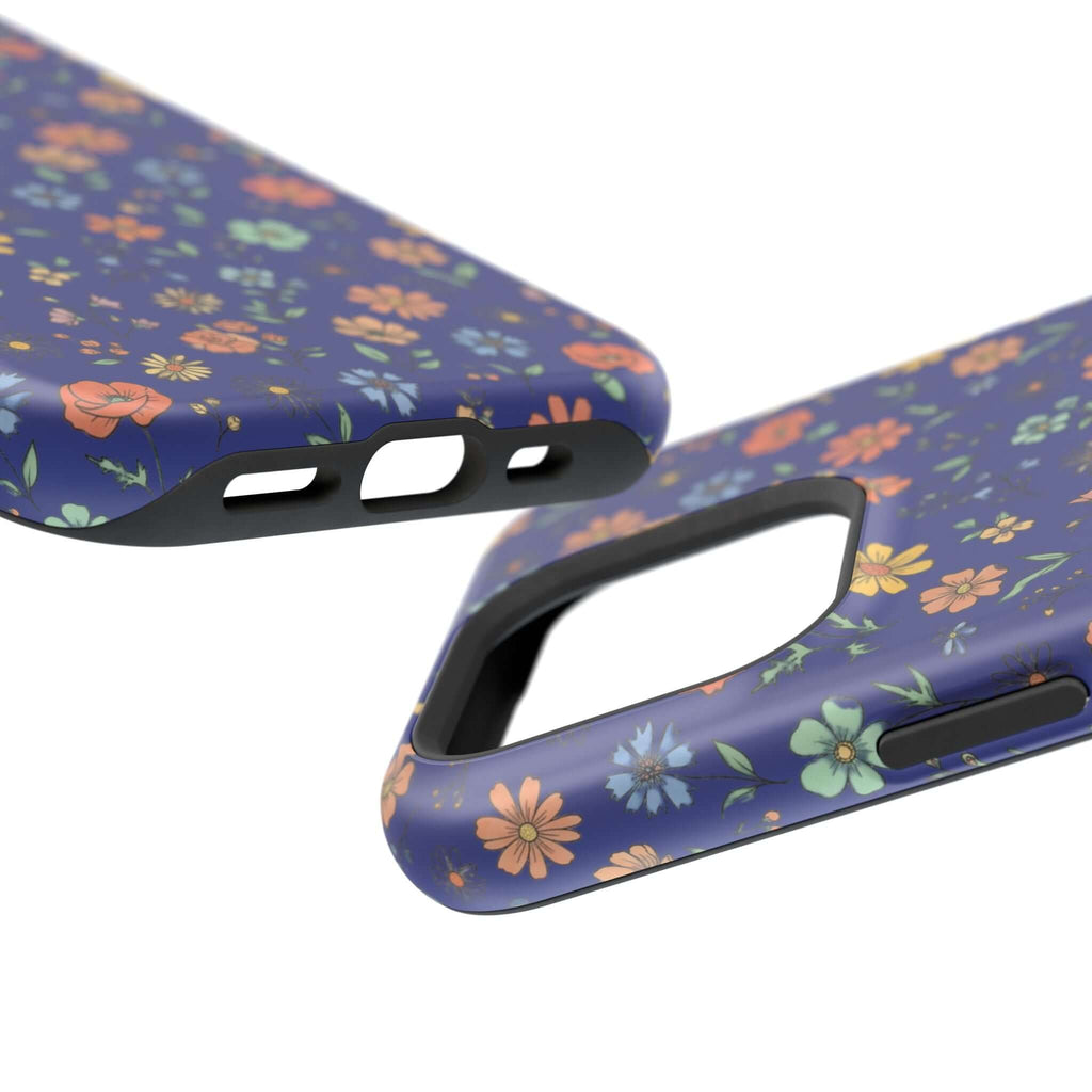 Floral All-Over Seasonal Print Phone Case — Magnetic Impact-Resistant