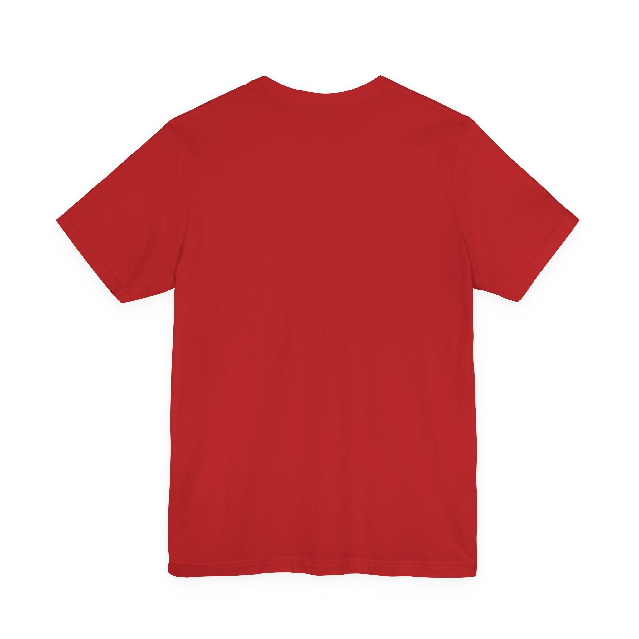 Patriotic Starburst Tee — Red, White & Blue Round Emblem T-Shirt