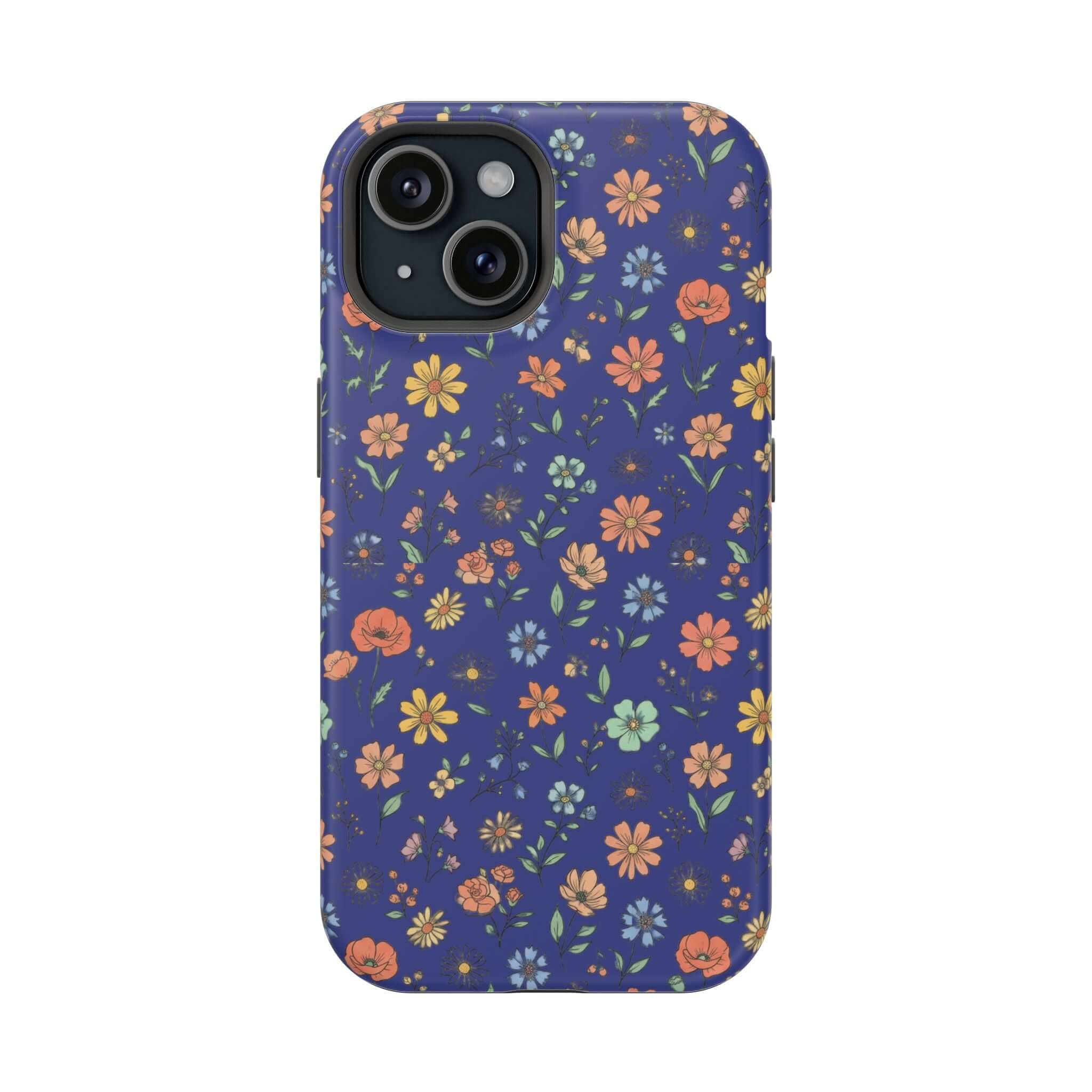 Floral All-Over Seasonal Print Phone Case — Magnetic Impact-Resistant