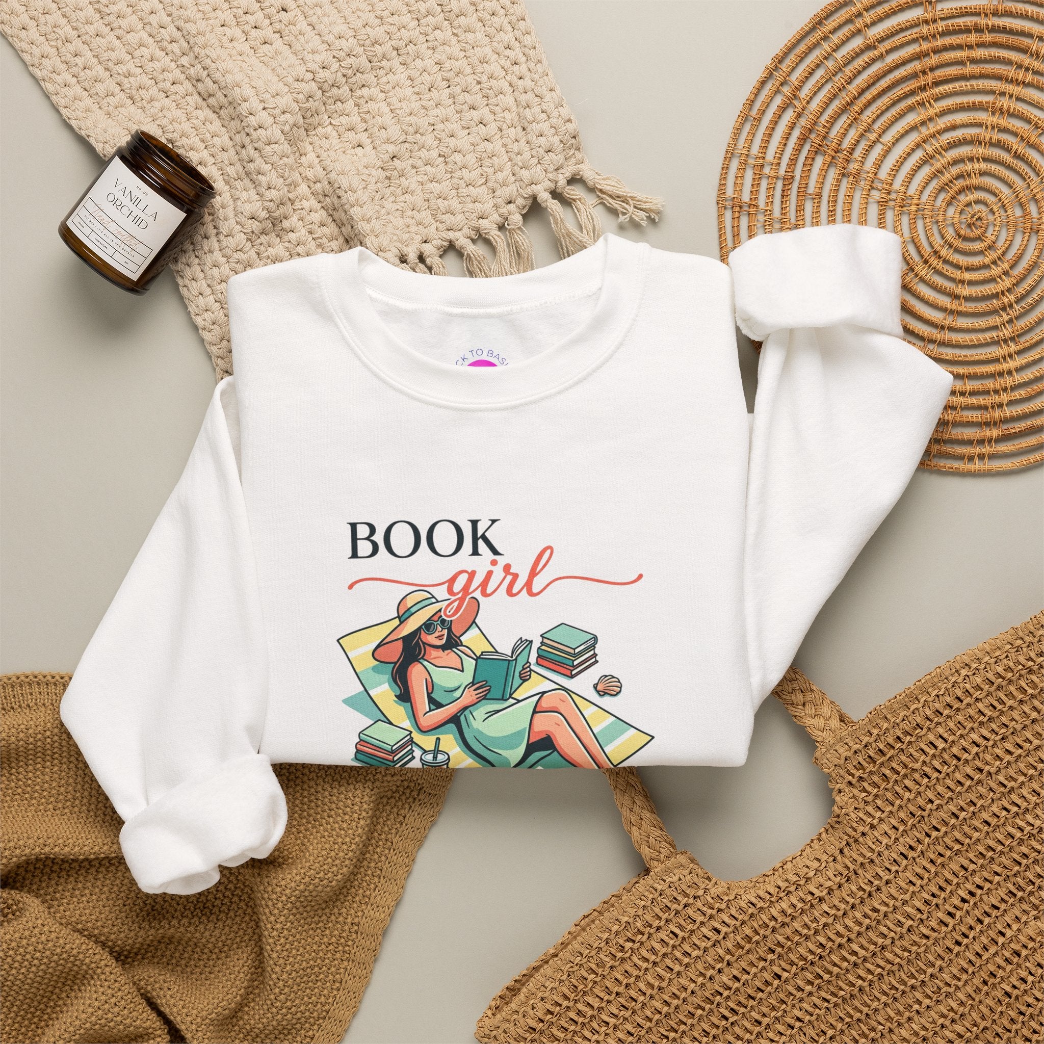 Book Girl Summer Sweatshirt | BookTok, bookish summer aesthetic