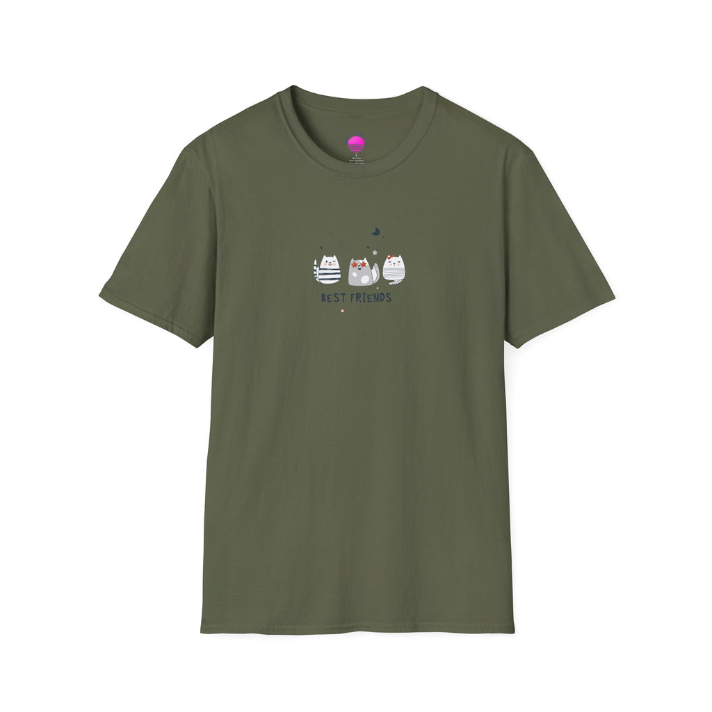 Cat Best Friends T-Shirt — Matching Cat Lover Tee