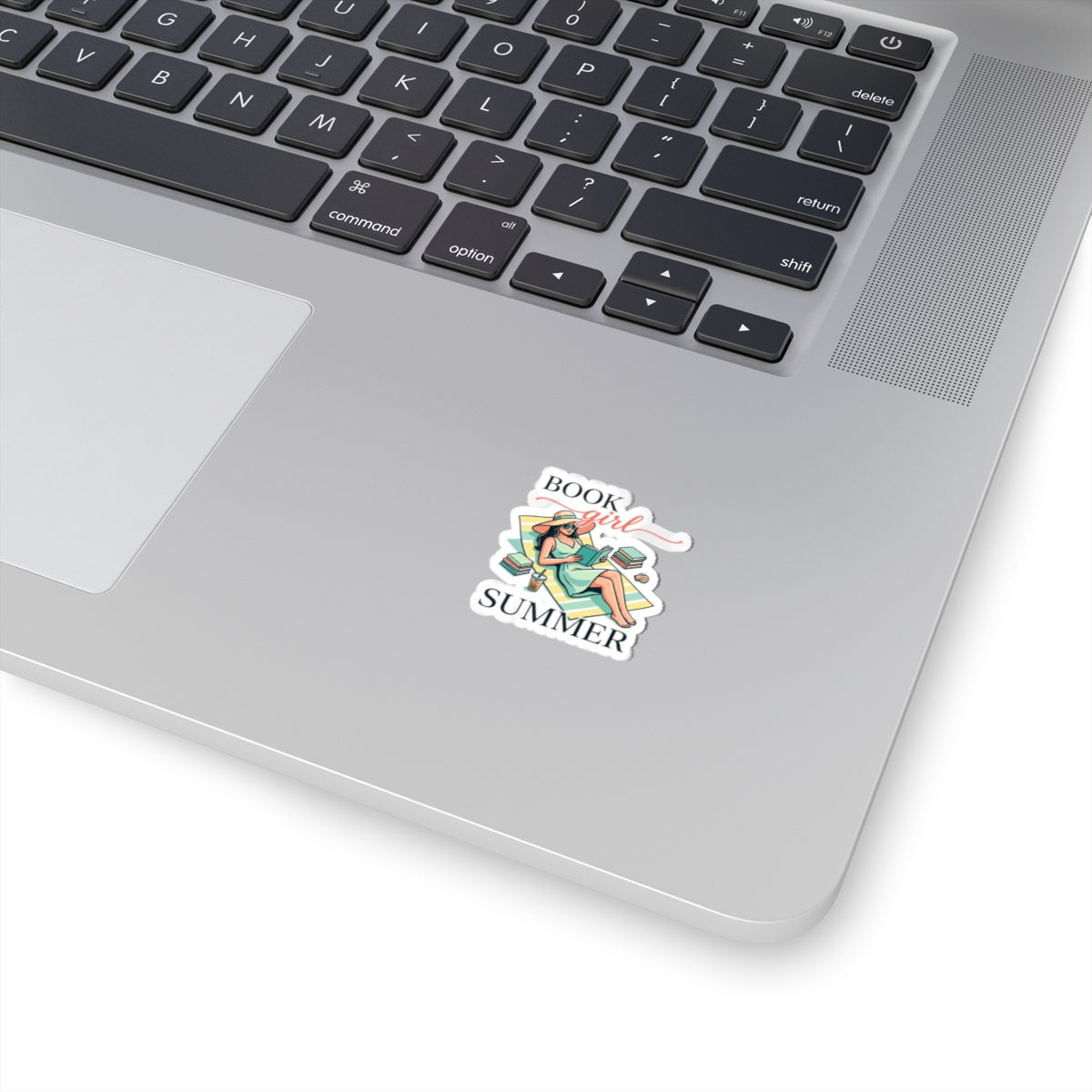 Book Girl Summer Sticker — Literary Aesthetic Kiss-Cut Sticker