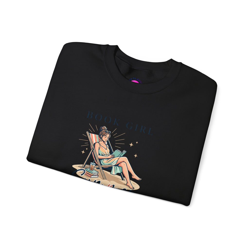 Book Girl Summer Sweatshirt | BookTok, beach reads, bookish summer aesthetic