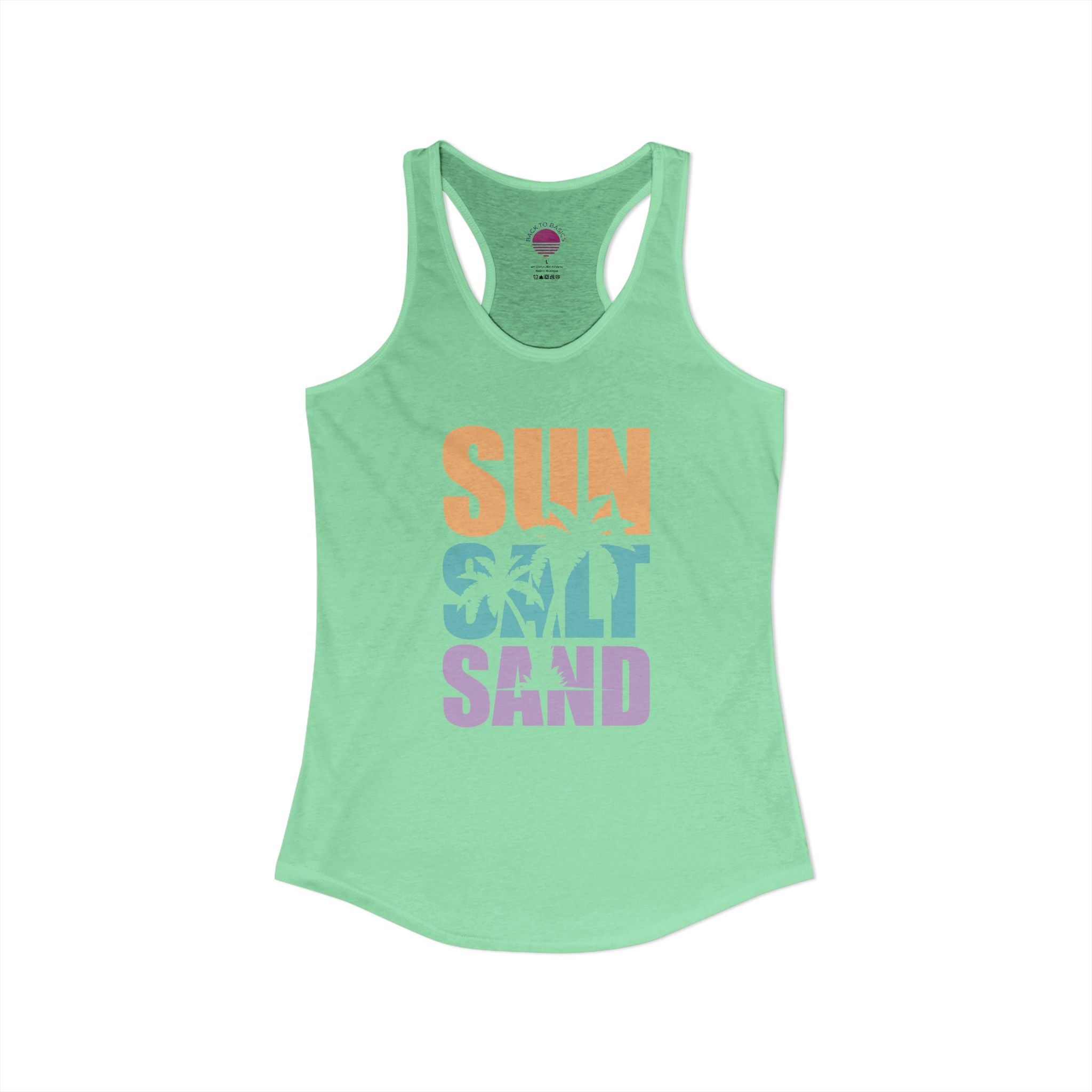 Sun, Salt, and Sand Women's Racerback Tank – Summer Beach Tank Top