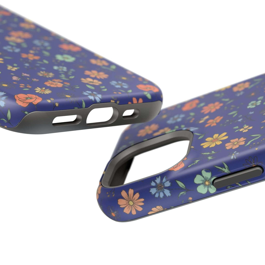 Floral All-Over Seasonal Print Phone Case — Magnetic Impact-Resistant