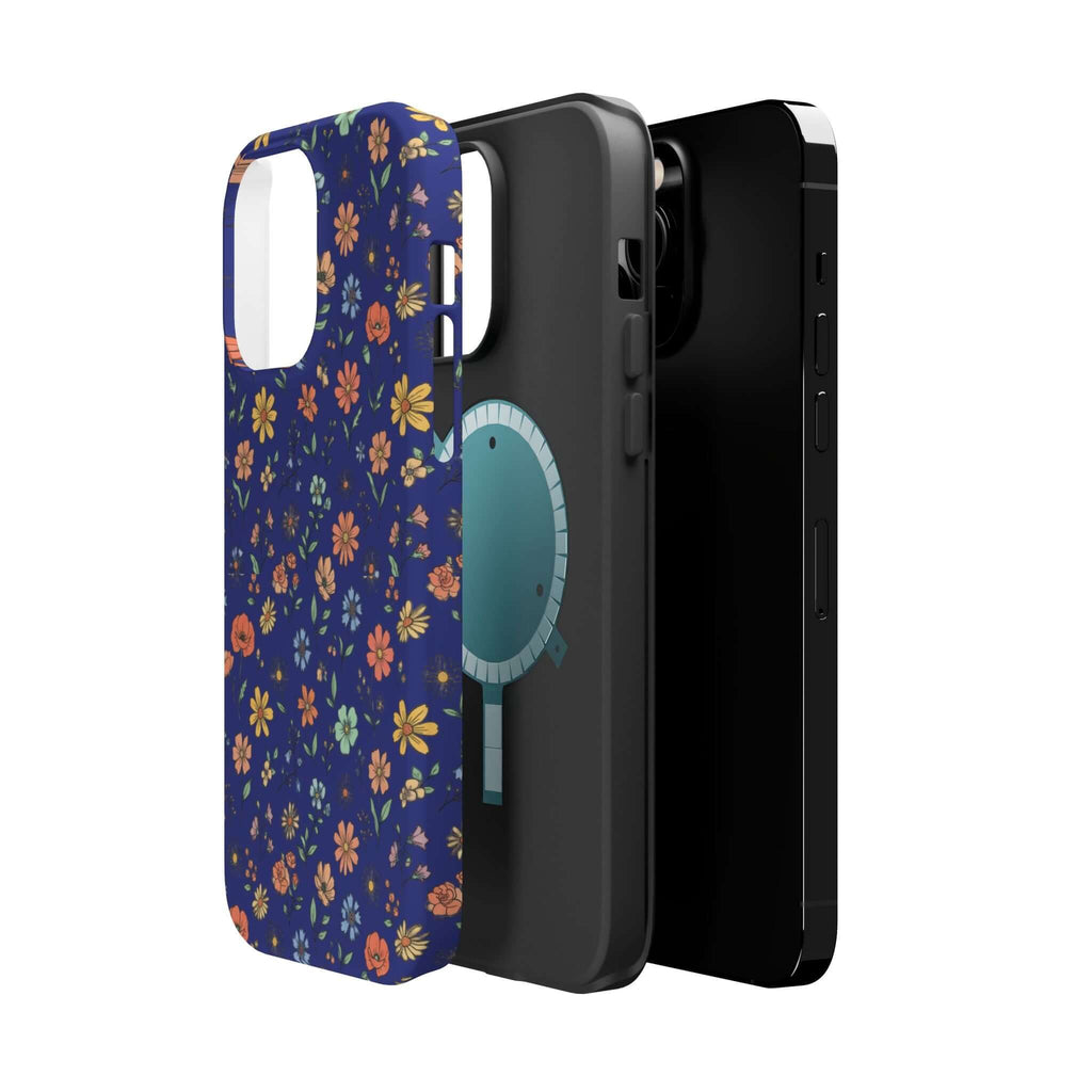 Floral All-Over Seasonal Print Phone Case — Magnetic Impact-Resistant