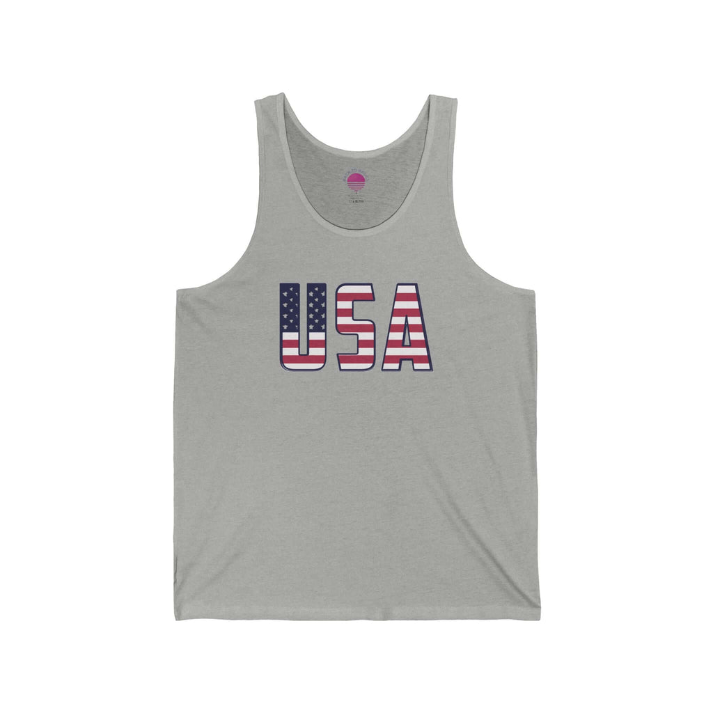 American Flag Tank Top — USA Patriotic 4th of July Graphic Tank