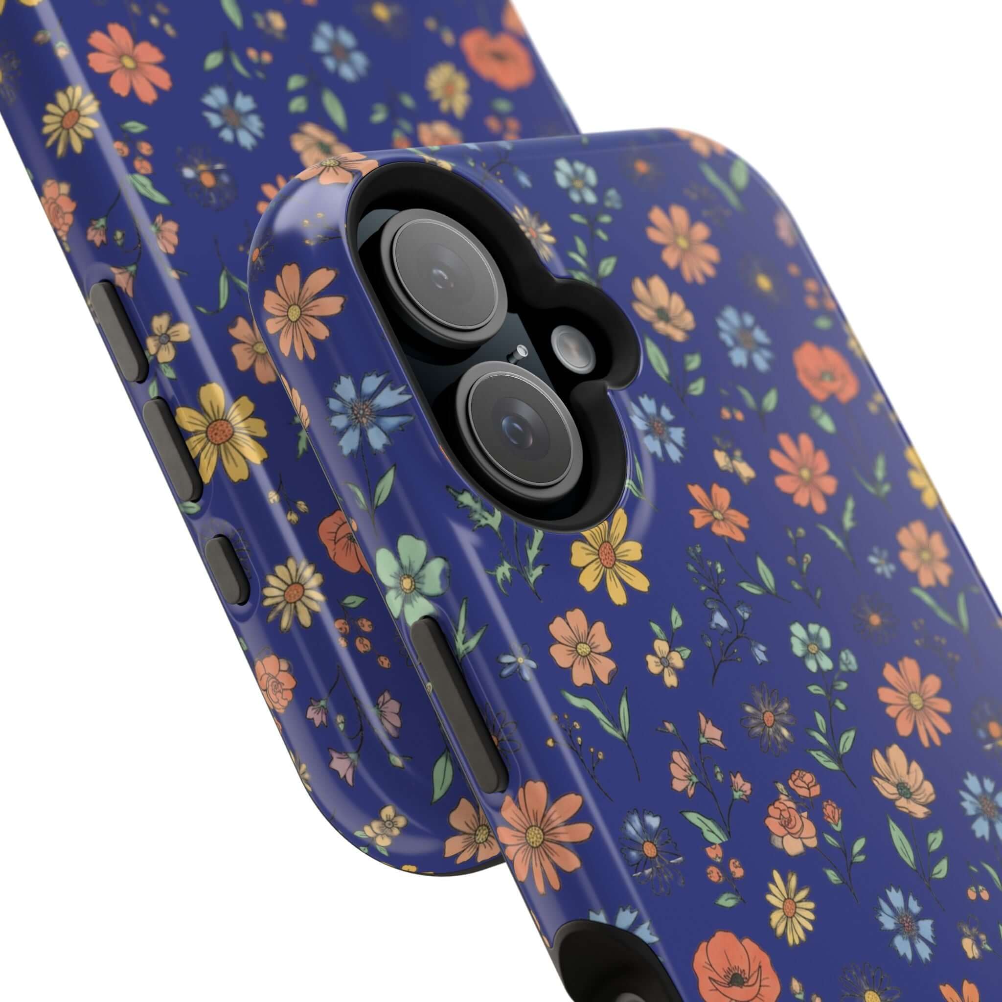 Floral All-Over Seasonal Print Phone Case — Magnetic Impact-Resistant