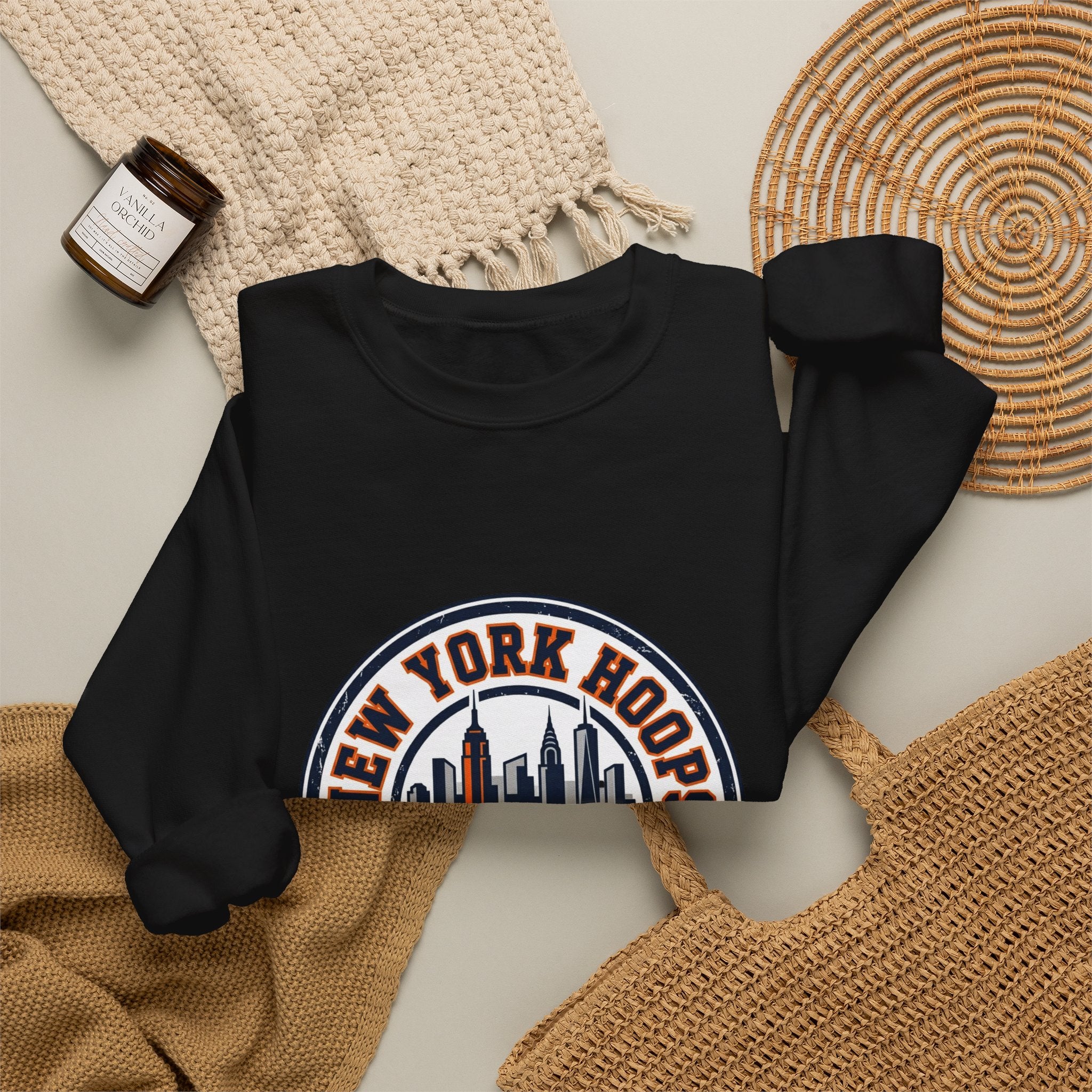 New York Hoops Varsity Crewneck Sweatshirt | city basketball, collegiate