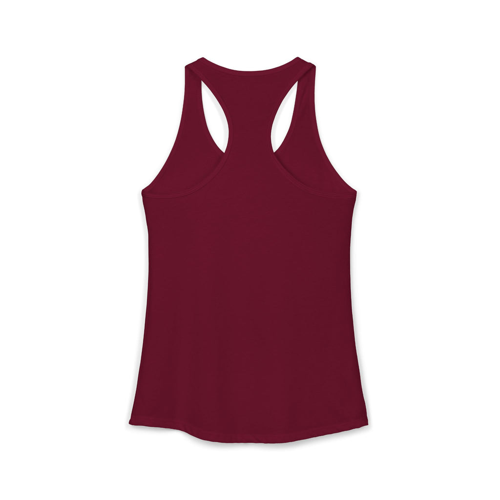 Heart Tic Tac Toe Women’s Racerback Tank — Cute Valentine’s Game Tee