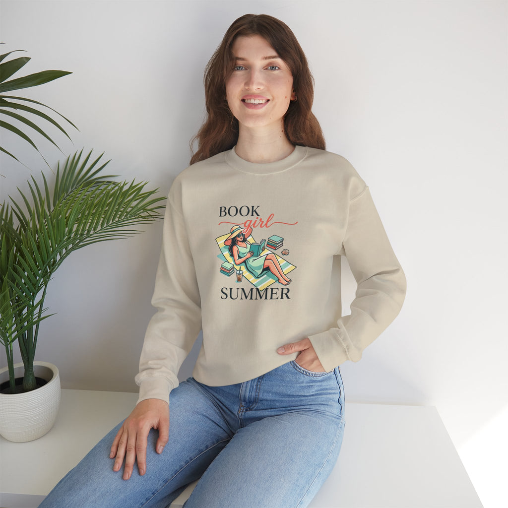 Book Girl Summer Sweatshirt | BookTok, bookish summer aesthetic