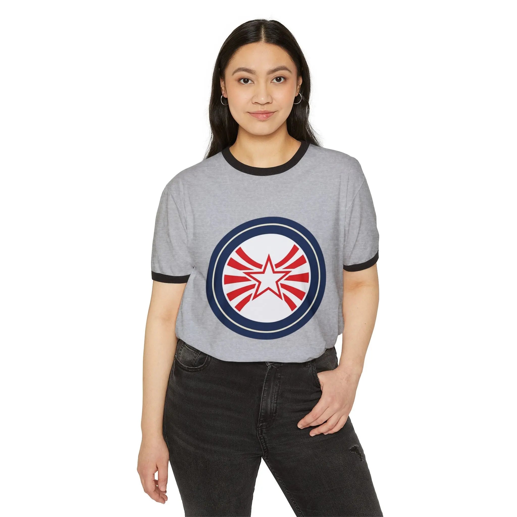Retro Starburst Ringer T-Shirt