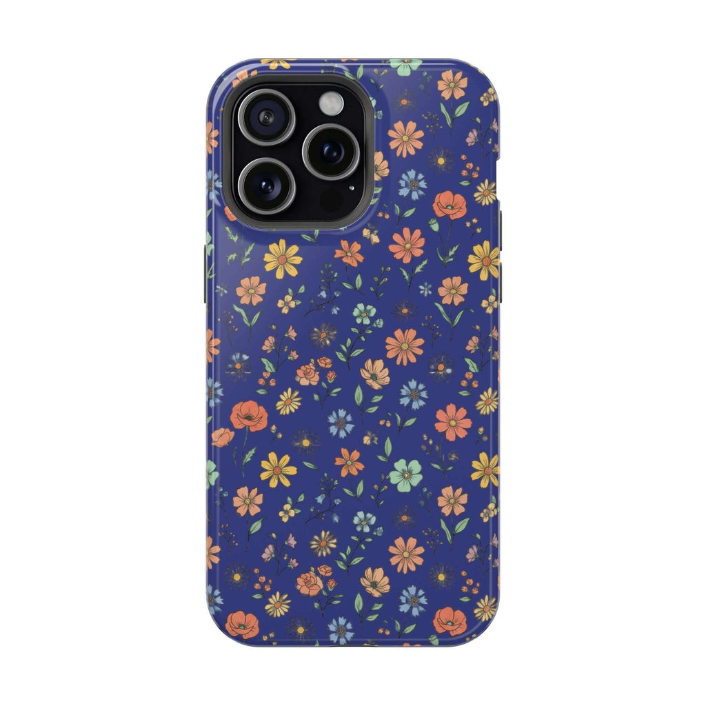 Floral All-Over Seasonal Print Phone Case — Magnetic Impact-Resistant