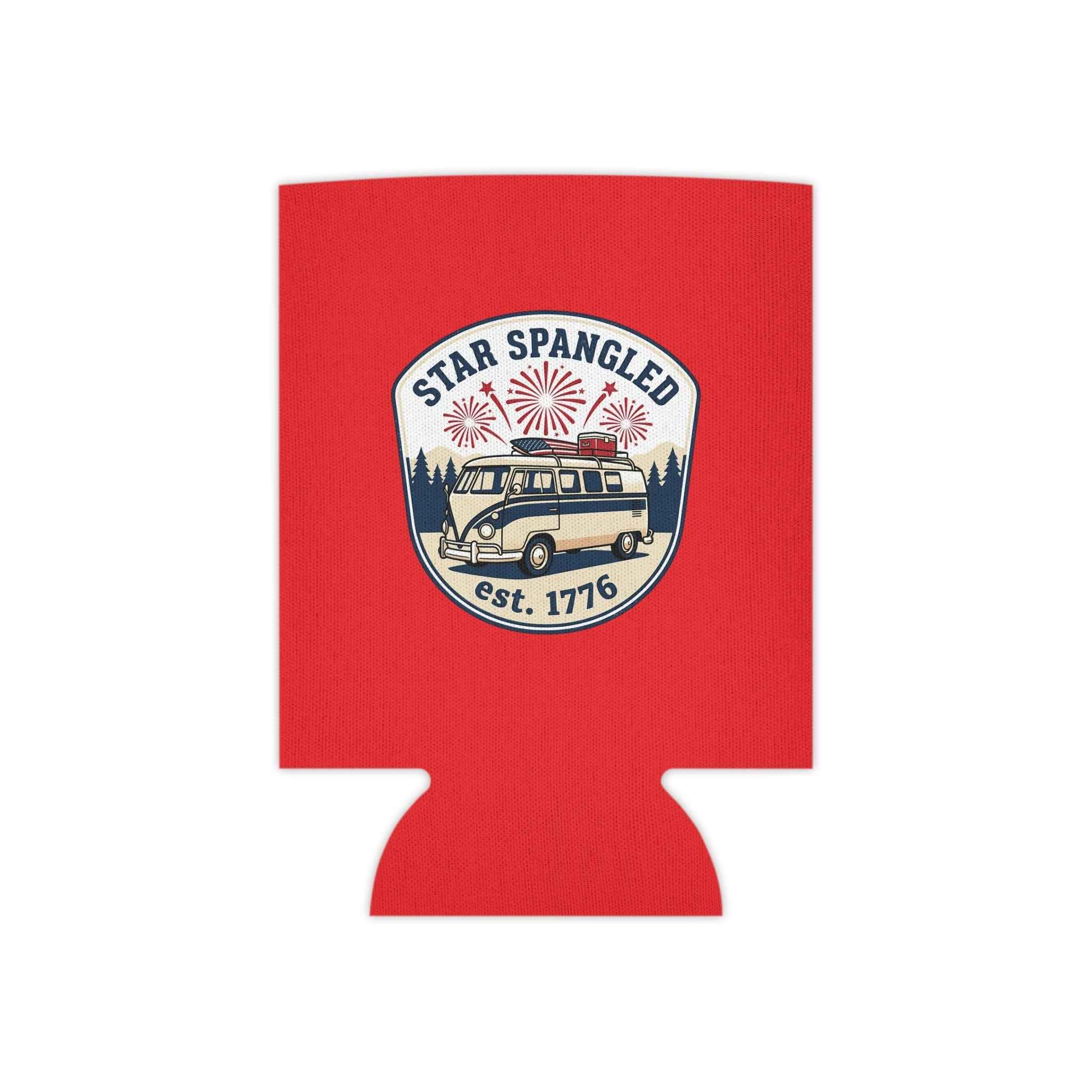 Star Spangled Van Can Koozie — Patriotic 1776 RV Beer Cooler