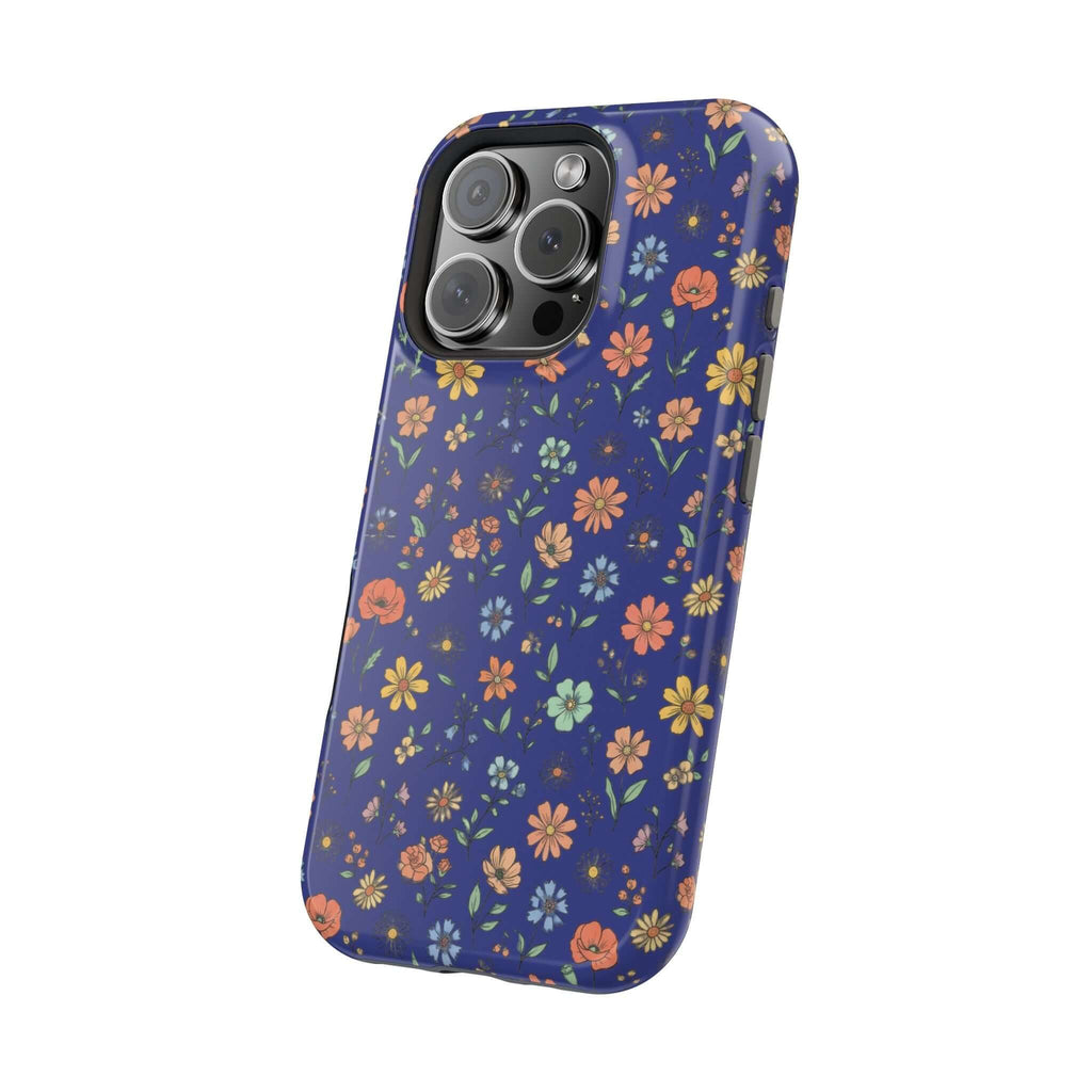 Floral All-Over Seasonal Print Phone Case — Magnetic Impact-Resistant