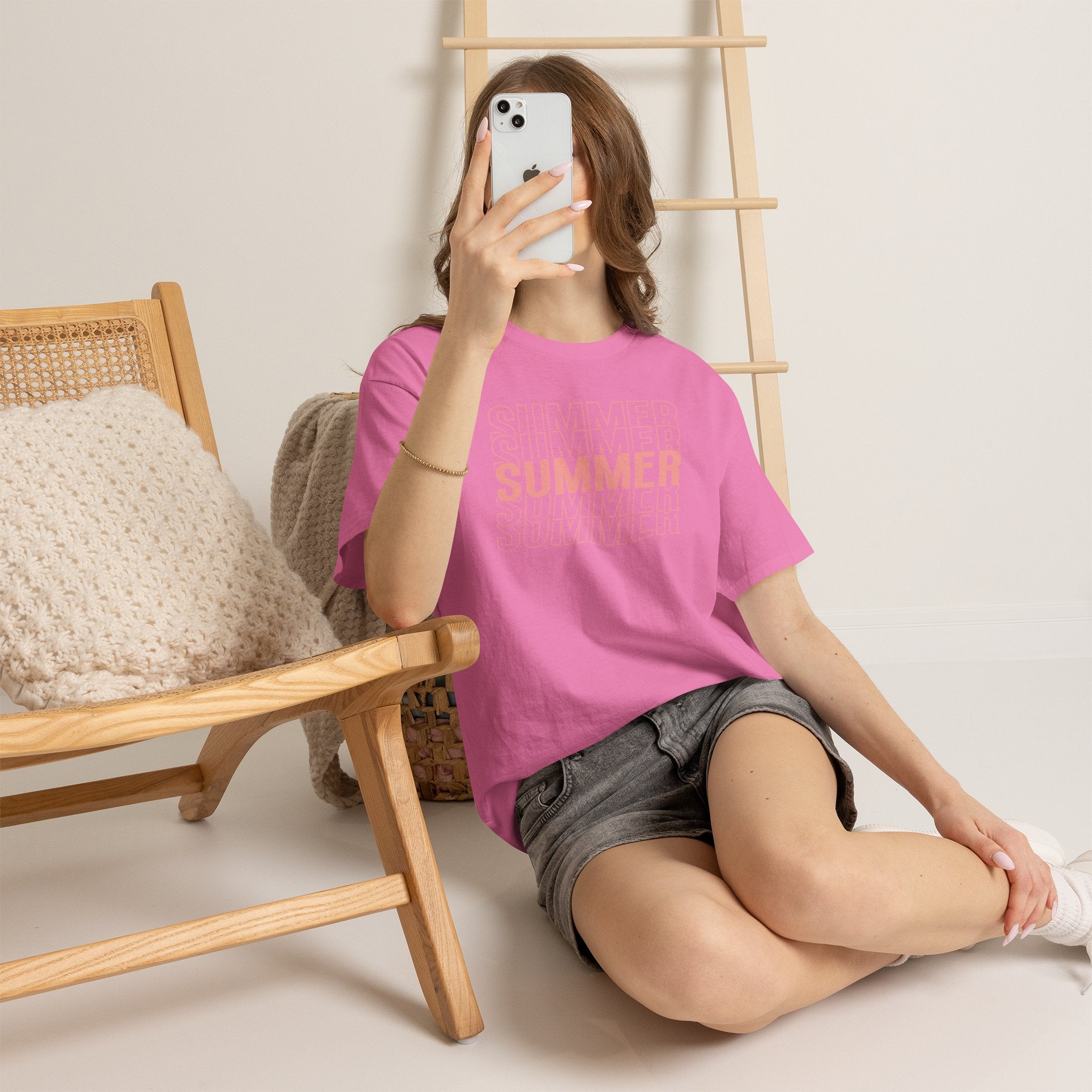Pink "SUMMER" Graphic Tee — Summer Repeat