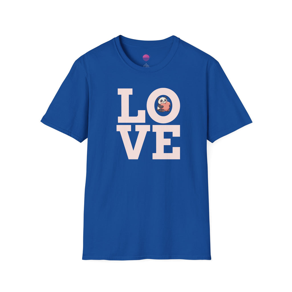 Love Panda T-Shirt — Cute Panda Holding Heart Graphic Tee