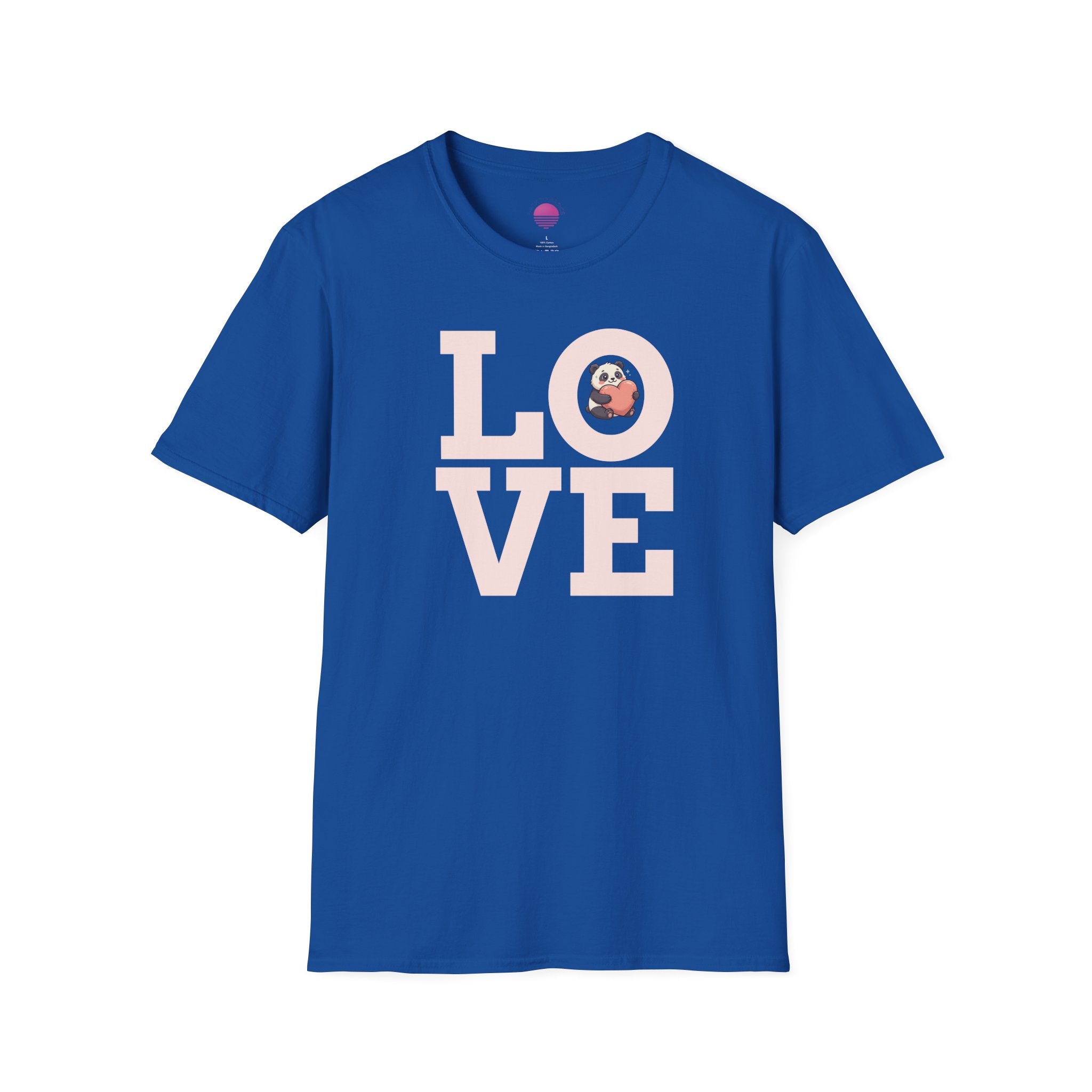 Love Panda T-Shirt — Cute Panda Holding Heart Graphic Tee