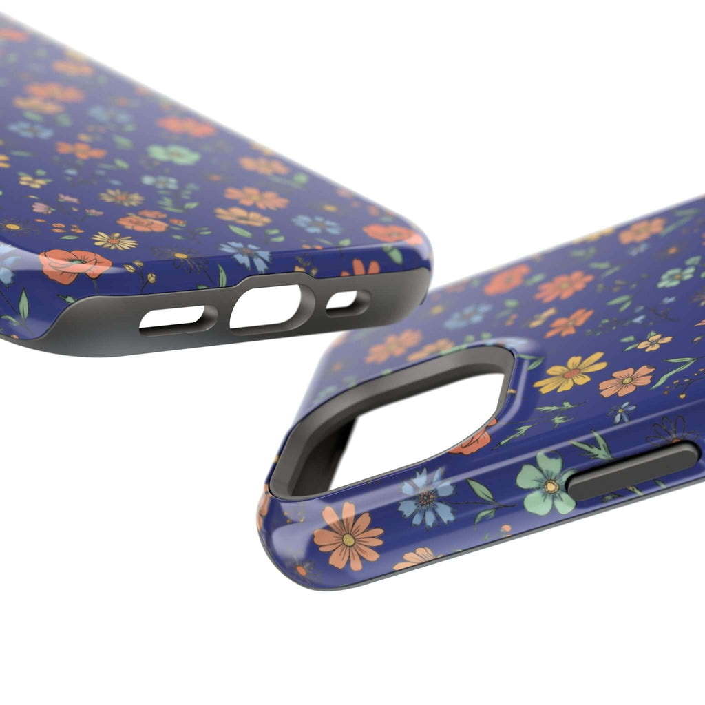 Floral All-Over Seasonal Print Phone Case — Magnetic Impact-Resistant