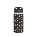 Kawaii Cat Faces Stainless Steel Water Bottle Printify