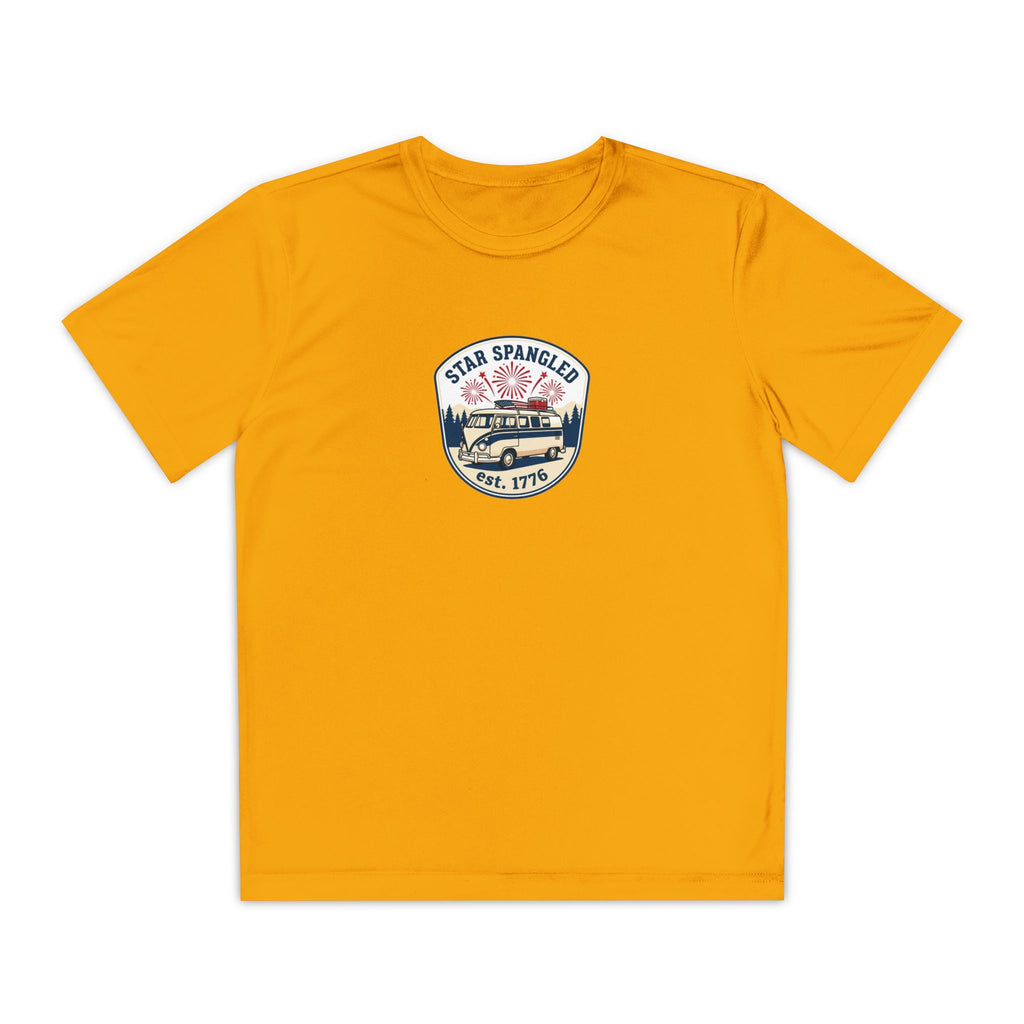 Youth Tee — 'Star Spangled' Classic Camper Graphic