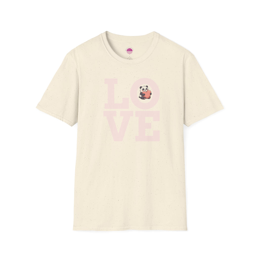 Love Panda T-Shirt — Cute Panda Holding Heart Graphic Tee