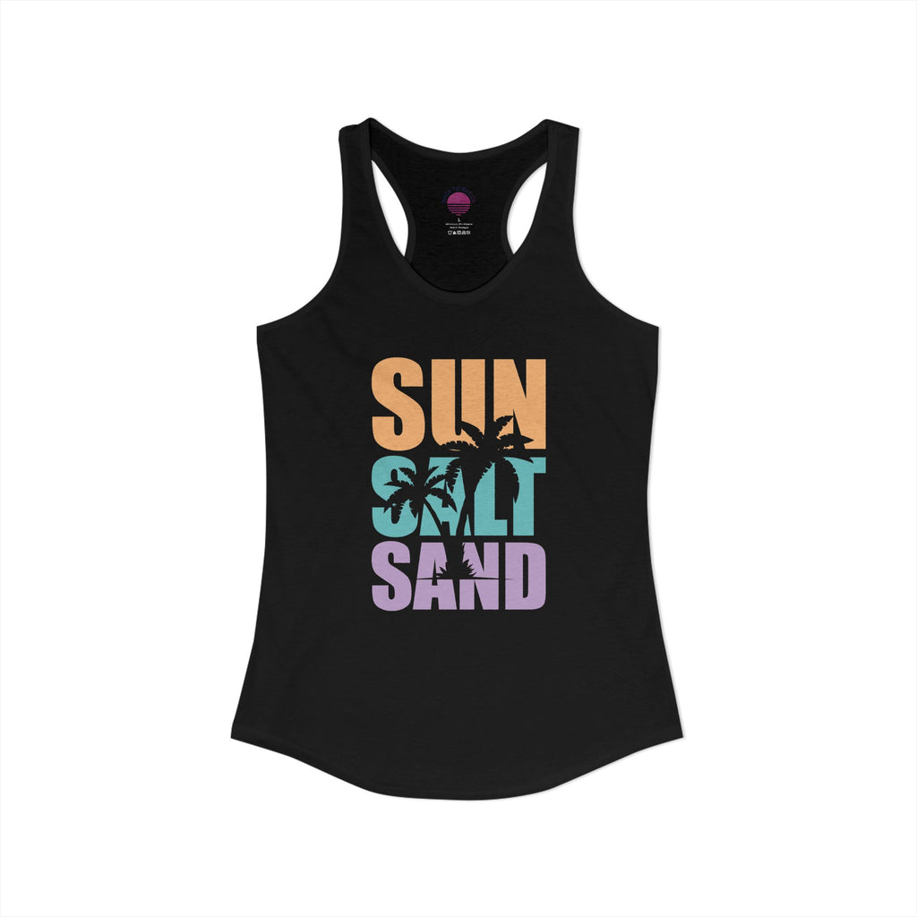 Sun, Salt, and Sand Women's Racerback Tank – Summer Beach Tank Top