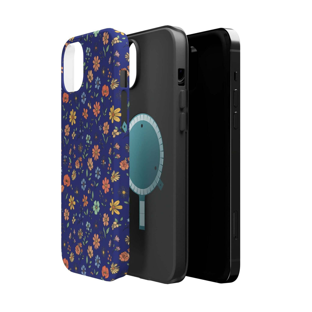 Floral All-Over Seasonal Print Phone Case — Magnetic Impact-Resistant